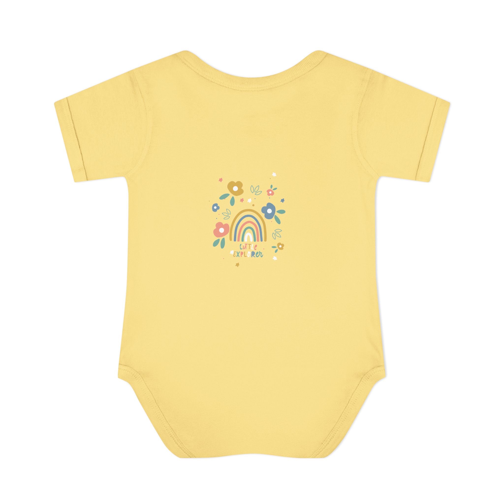 Whimsical Rainbow Baby Bodysuit | Cute Infant Onesie, Floral Baby Clothing, Gift for New Parents, Baby Shower Present, Toddler Outfit