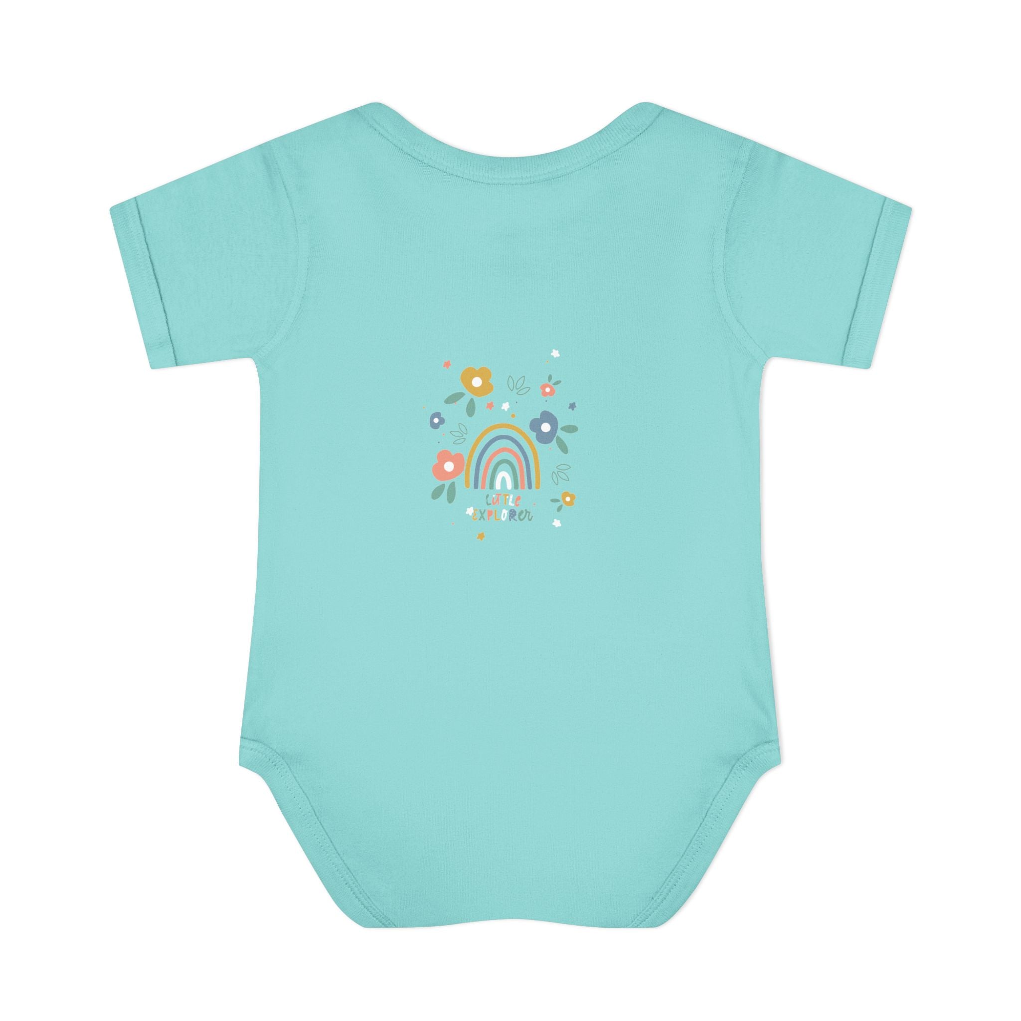 Whimsical Rainbow Baby Bodysuit | Cute Infant Onesie, Floral Baby Clothing, Gift for New Parents, Baby Shower Present, Toddler Outfit