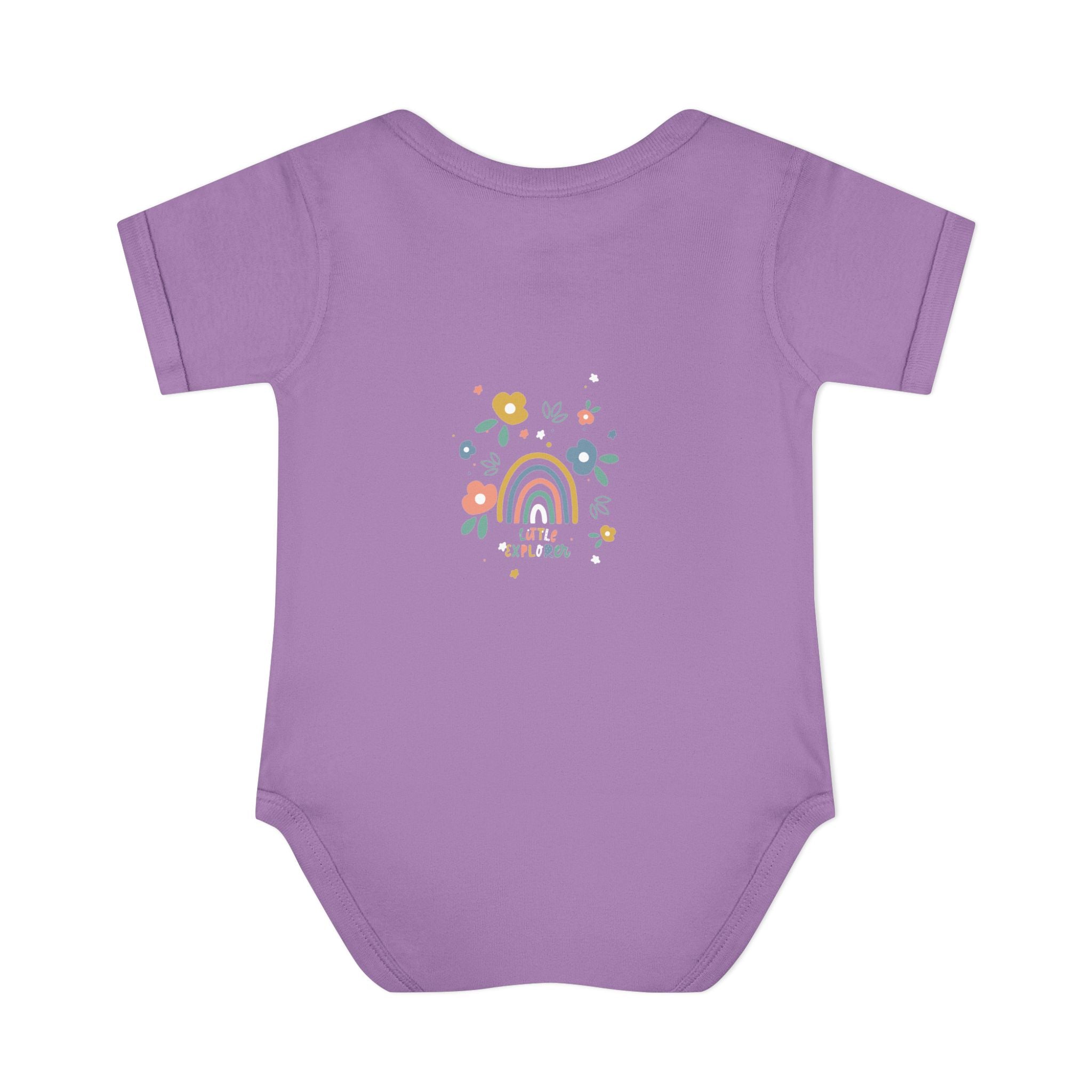 Whimsical Rainbow Baby Bodysuit | Cute Infant Onesie, Floral Baby Clothing, Gift for New Parents, Baby Shower Present, Toddler Outfit