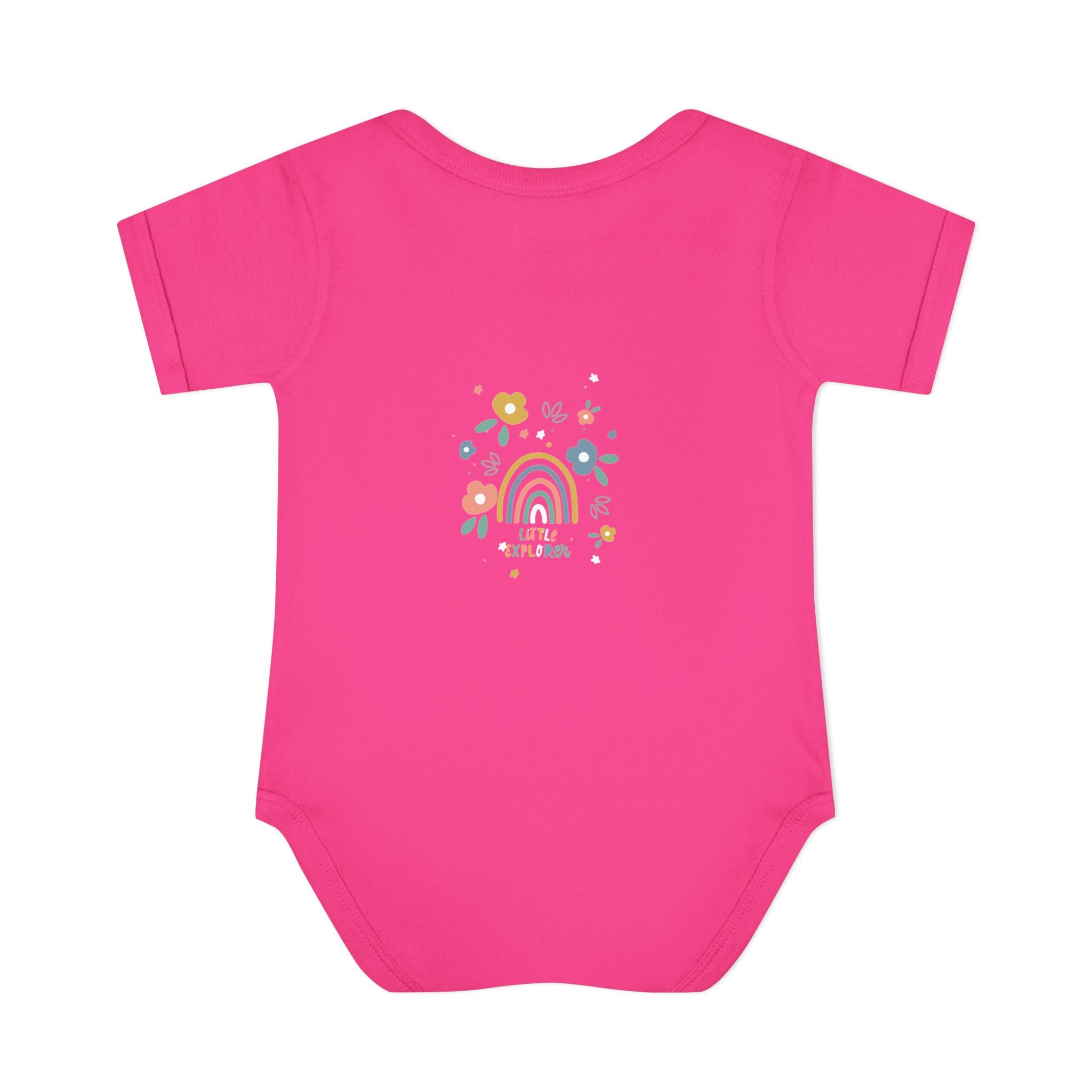 Whimsical Rainbow Baby Bodysuit | Cute Infant Onesie, Floral Baby Clothing, Gift for New Parents, Baby Shower Present, Toddler Outfit