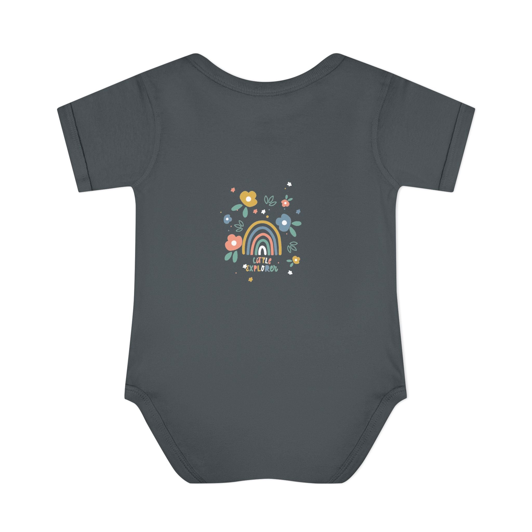 Whimsical Rainbow Baby Bodysuit | Cute Infant Onesie, Floral Baby Clothing, Gift for New Parents, Baby Shower Present, Toddler Outfit