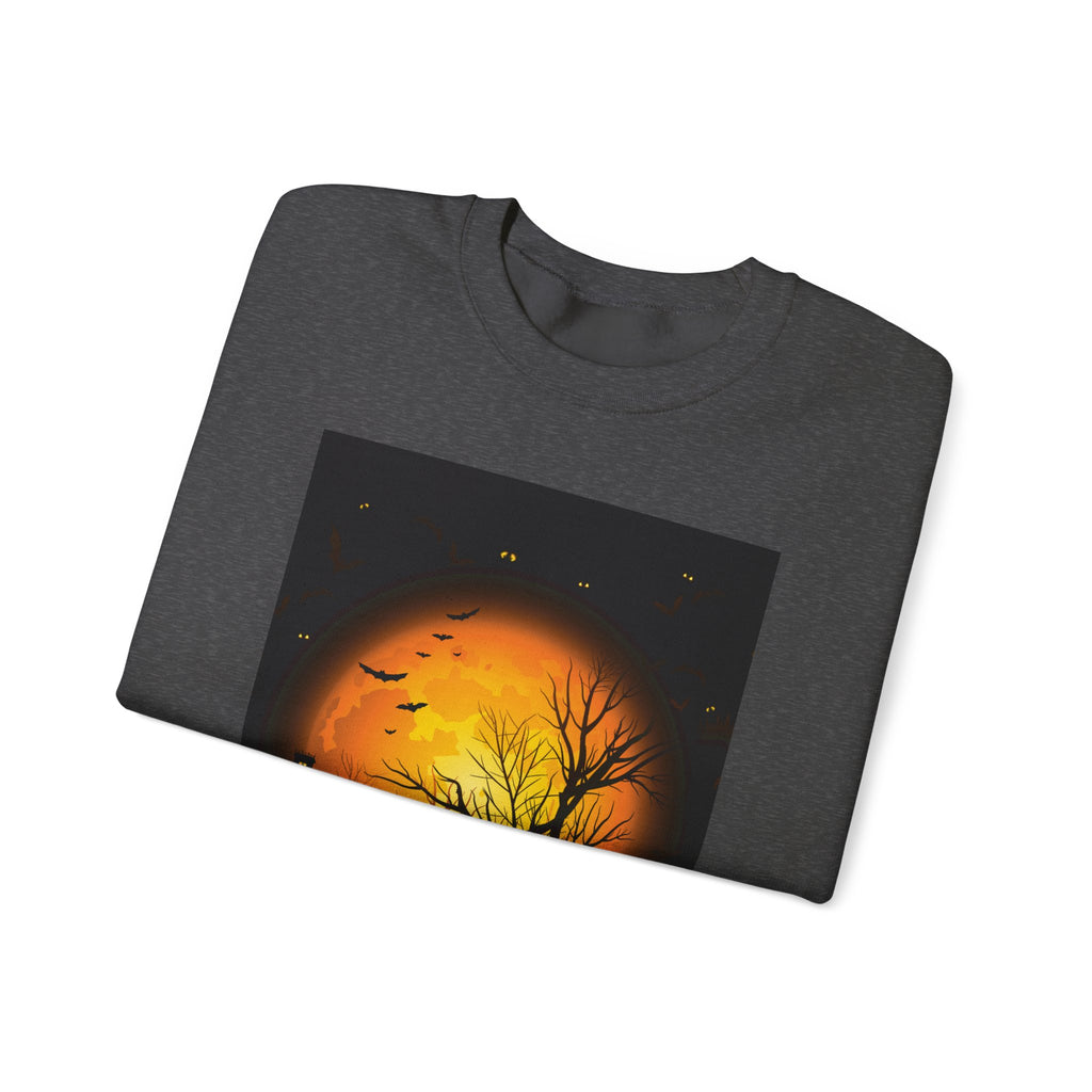 Halloween Pumpkin Crewneck Sweatshirt | Cozy Unisex Fall Fashion, Spooky Apparel, Autumn Layering, Halloween Gift