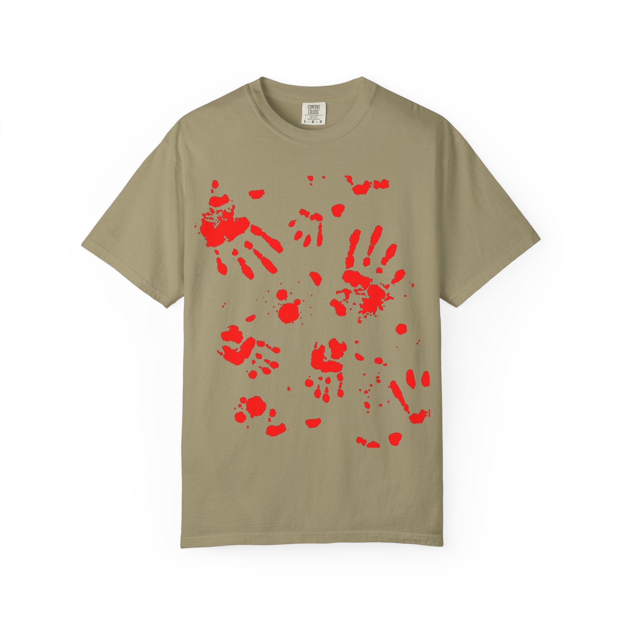 Handprint Art Unisex T-shirt - Unique Grunge Tee, Casual Wear, Gift for Artsy Friends, Home Decor Style, Statement Fashion