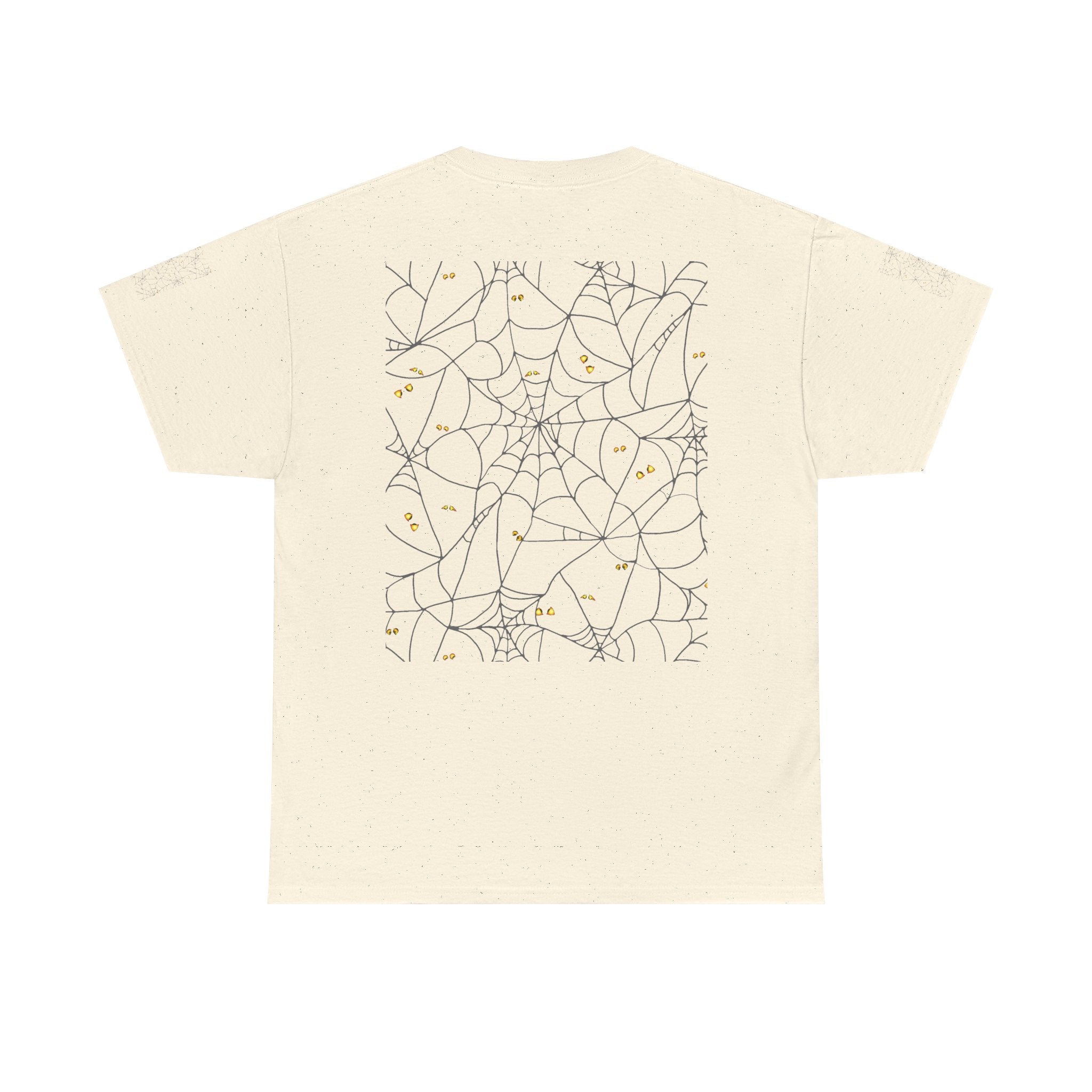 Spooky Spiderweb Tee, Halloween T-Shirt, Unisex Cotton Tee, Fall Fashion, Horror Theme, Scary Gift, Autumn Apparel