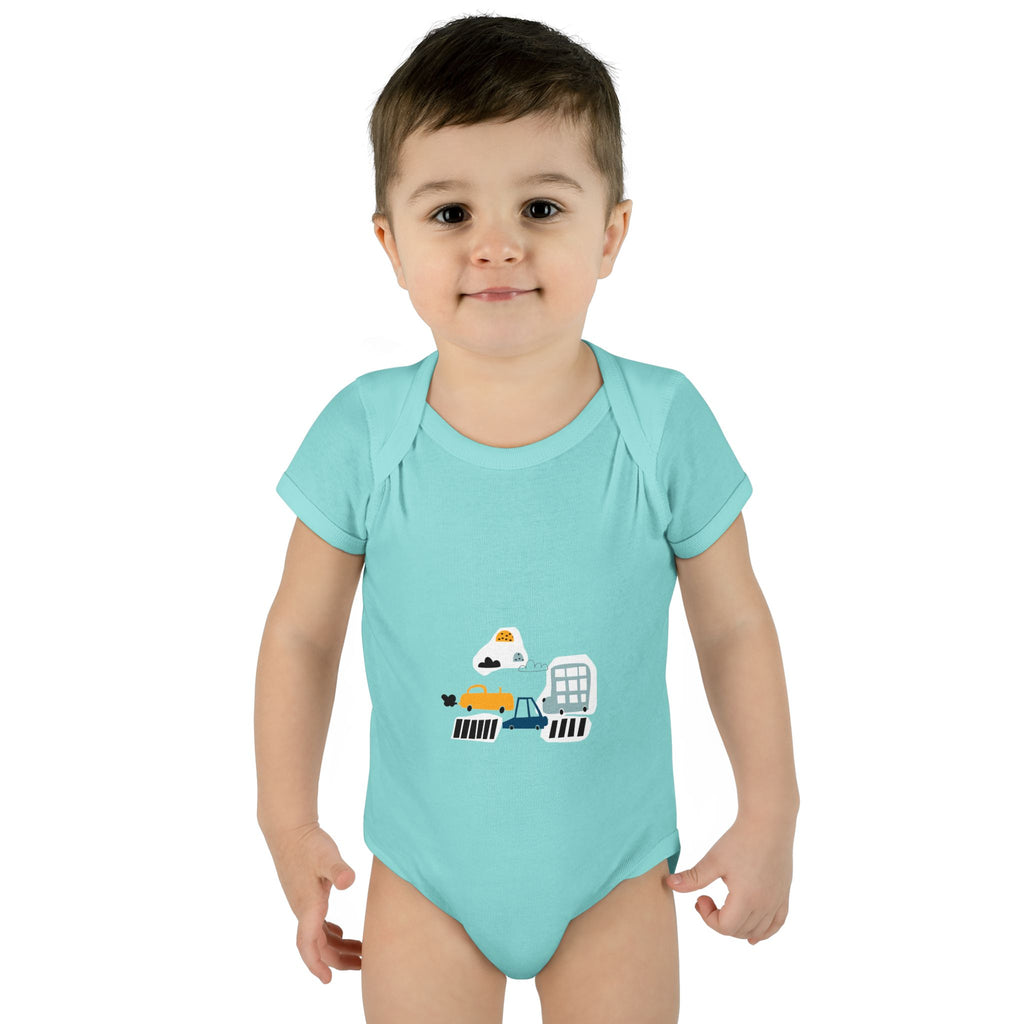 Cute Infant Baby Bodysuit with Adorable Construction Vehicles Dip into Fun, Gift for New Parents, Baby Shower Gift, Everyday Wear, [...]