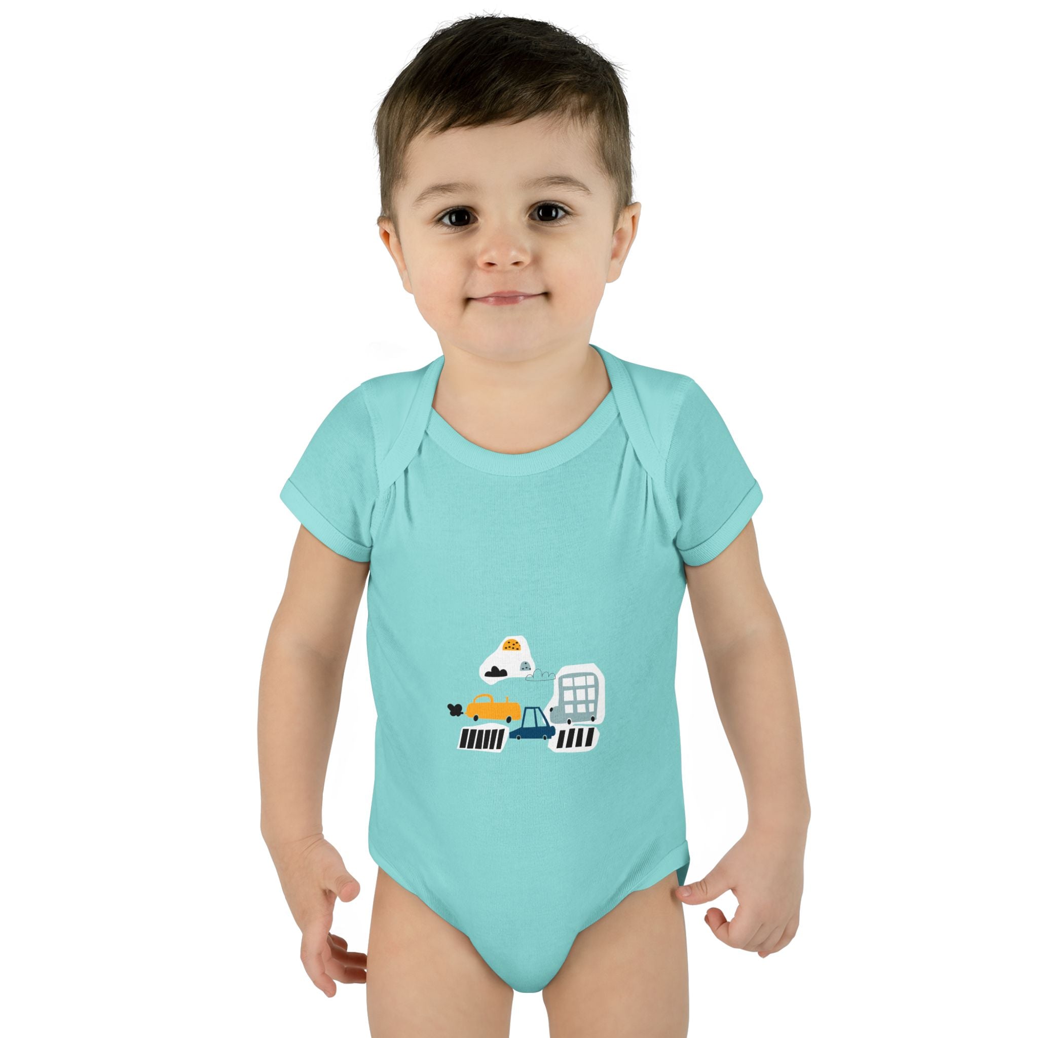 Cute Infant Baby Bodysuit with Adorable Construction Vehicles Dip into Fun, Gift for New Parents, Baby Shower Gift, Everyday Wear, [...]