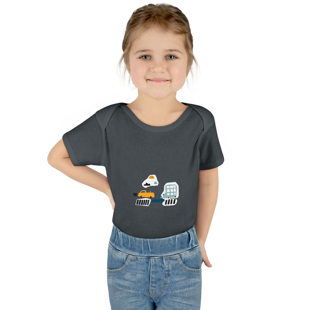 Cute Infant Baby Bodysuit with Adorable Construction Vehicles Dip into Fun, Gift for New Parents, Baby Shower Gift, Everyday Wear, [...]