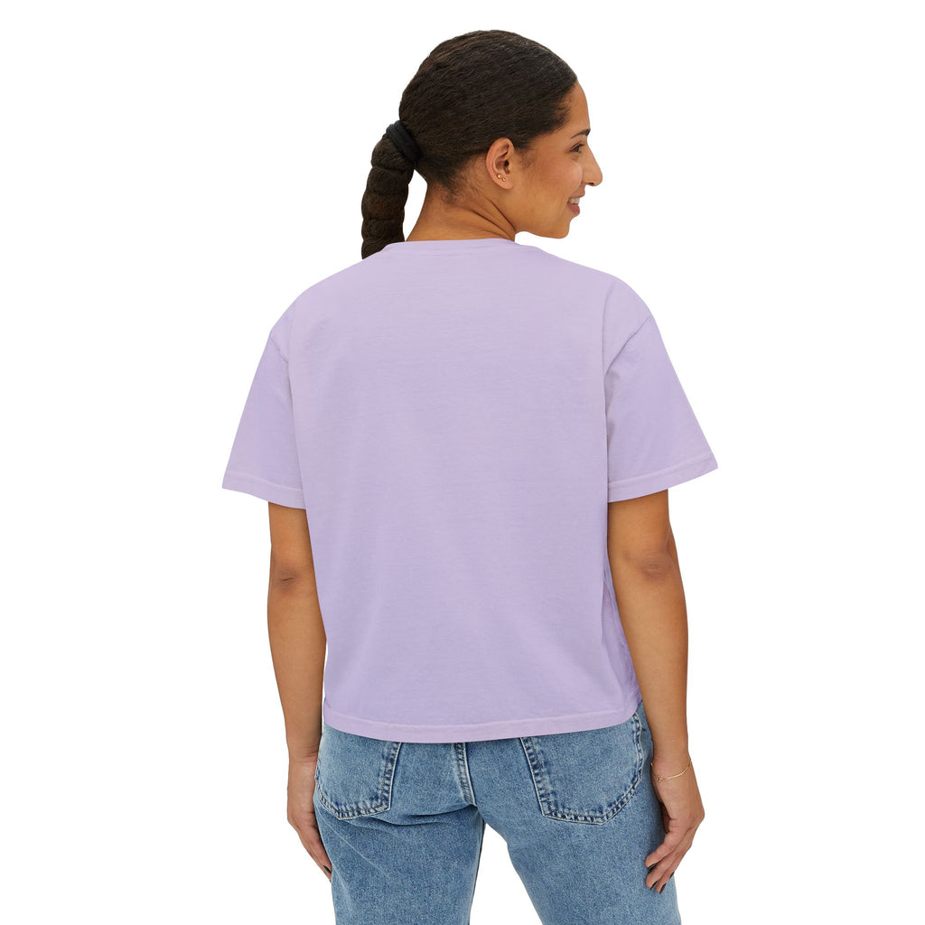 Artistic Women's Boxy Tee, Handprint Design Tee, Casual Summer Top, Unique Gift Idea, Wearable Art Clothing