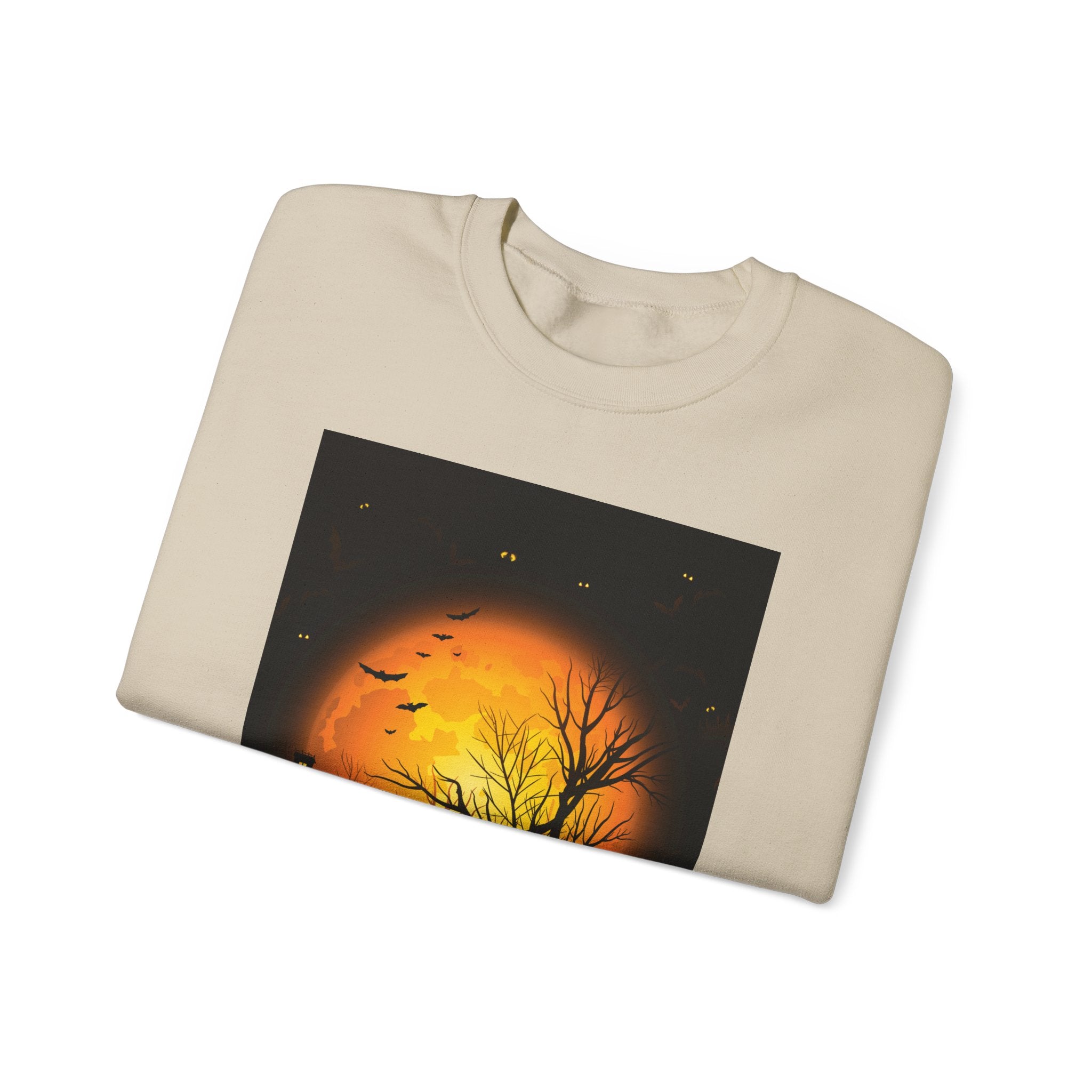Halloween Pumpkin Crewneck Sweatshirt | Cozy Unisex Fall Fashion, Spooky Apparel, Autumn Layering, Halloween Gift