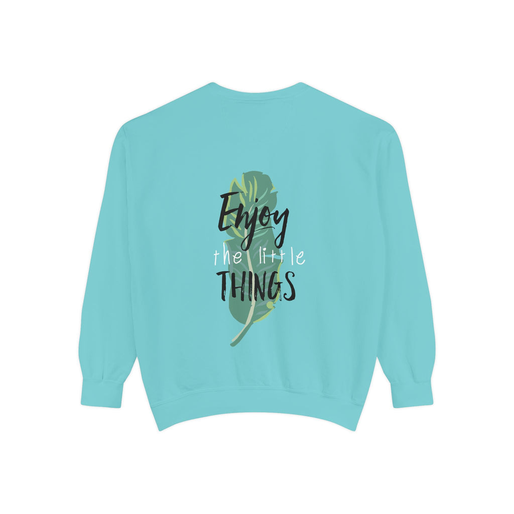 Men Enjoy the Little Things Sweatshirt, Cozy Apparel, Gift for Her, Motivational Fashion, Spring Casual Wear