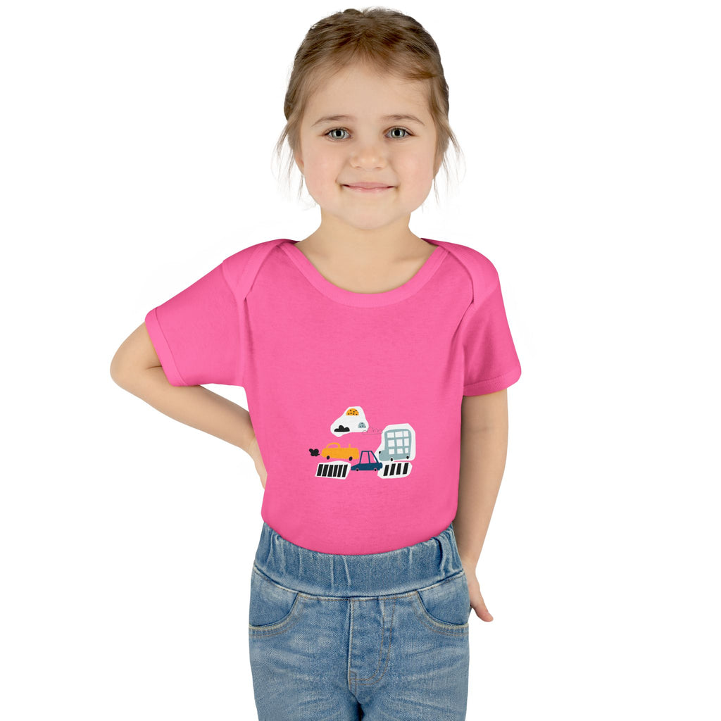 Cute Infant Baby Bodysuit with Adorable Construction Vehicles Dip into Fun, Gift for New Parents, Baby Shower Gift, Everyday Wear, [...]