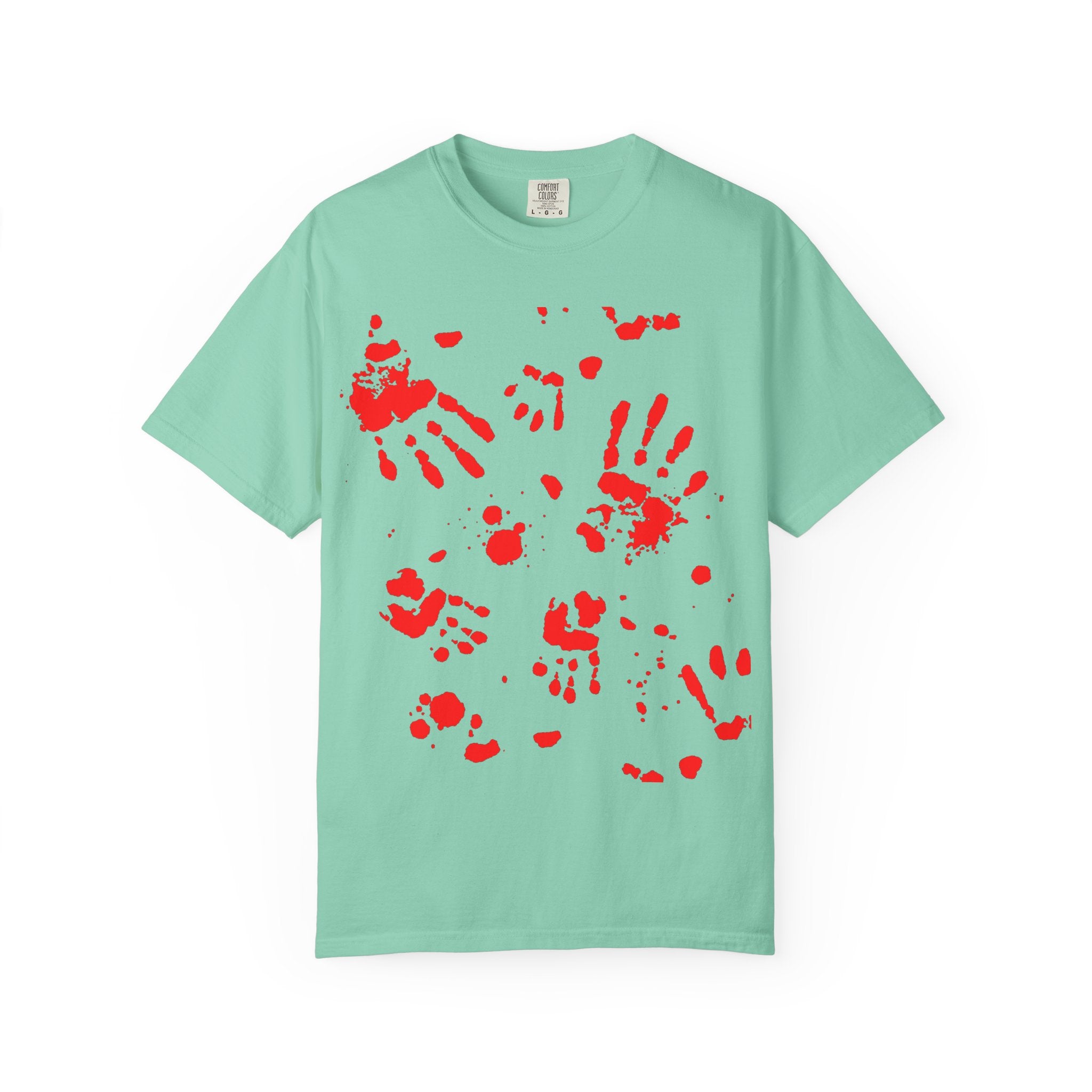 Handprint Art Unisex T-shirt - Unique Grunge Tee, Casual Wear, Gift for Artsy Friends, Home Decor Style, Statement Fashion