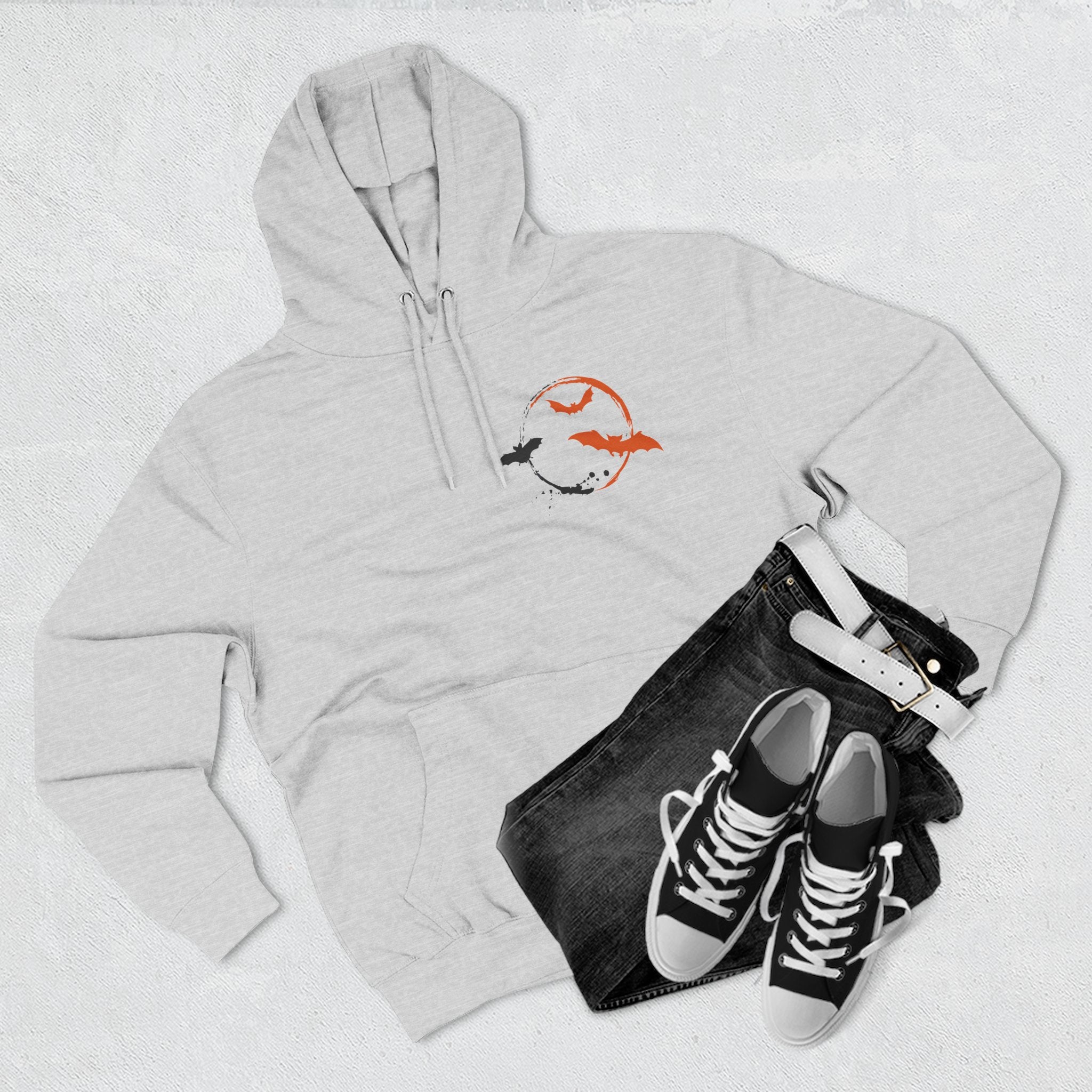 Halloween-Themed Fleece Hoodie, Cozy Hoodie for Fall, Perfect for Spooky Season, Gift for Halloween Lovers, Unisex Hooded Sweatshirt