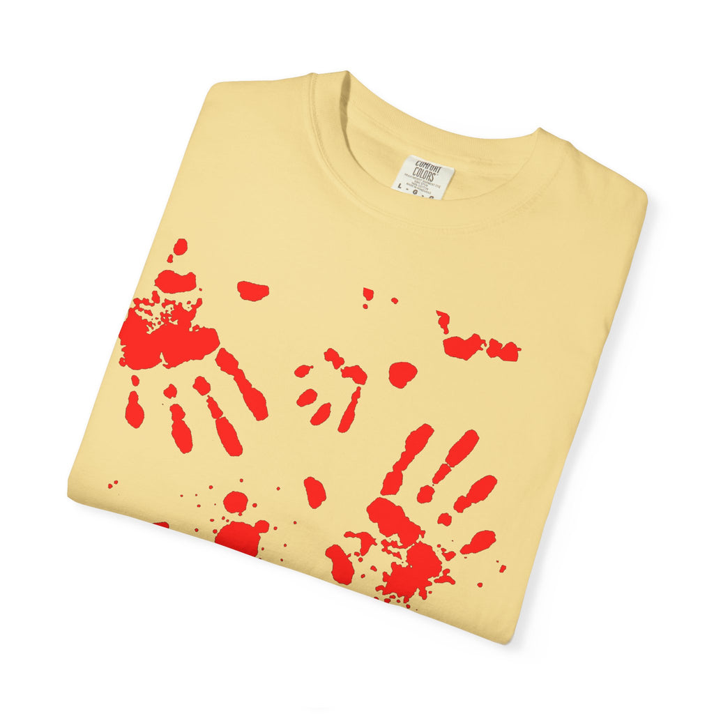 Handprint Art Unisex T-shirt - Unique Grunge Tee, Casual Wear, Gift for Artsy Friends, Home Decor Style, Statement Fashion