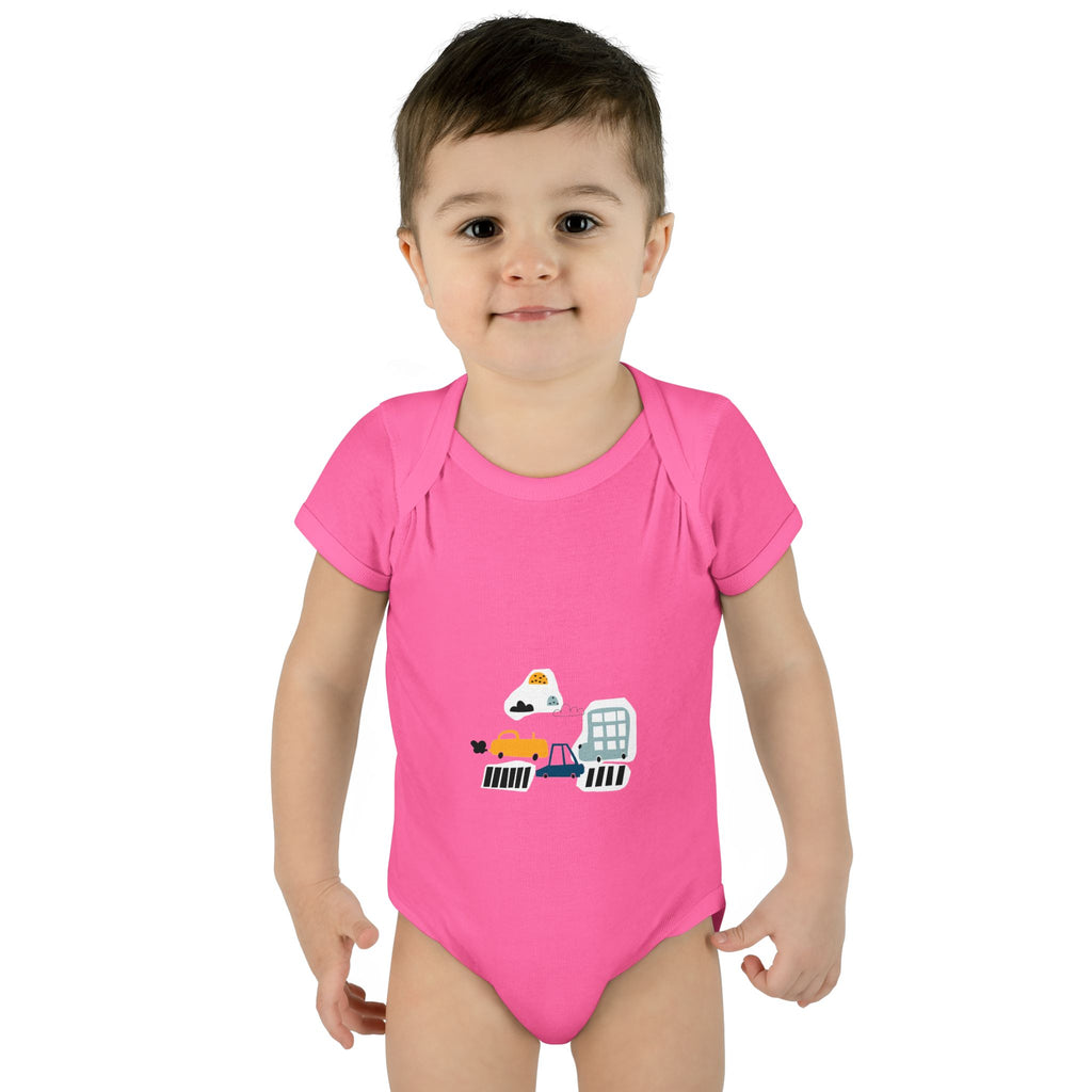 Cute Infant Baby Bodysuit with Adorable Construction Vehicles Dip into Fun, Gift for New Parents, Baby Shower Gift, Everyday Wear, [...]