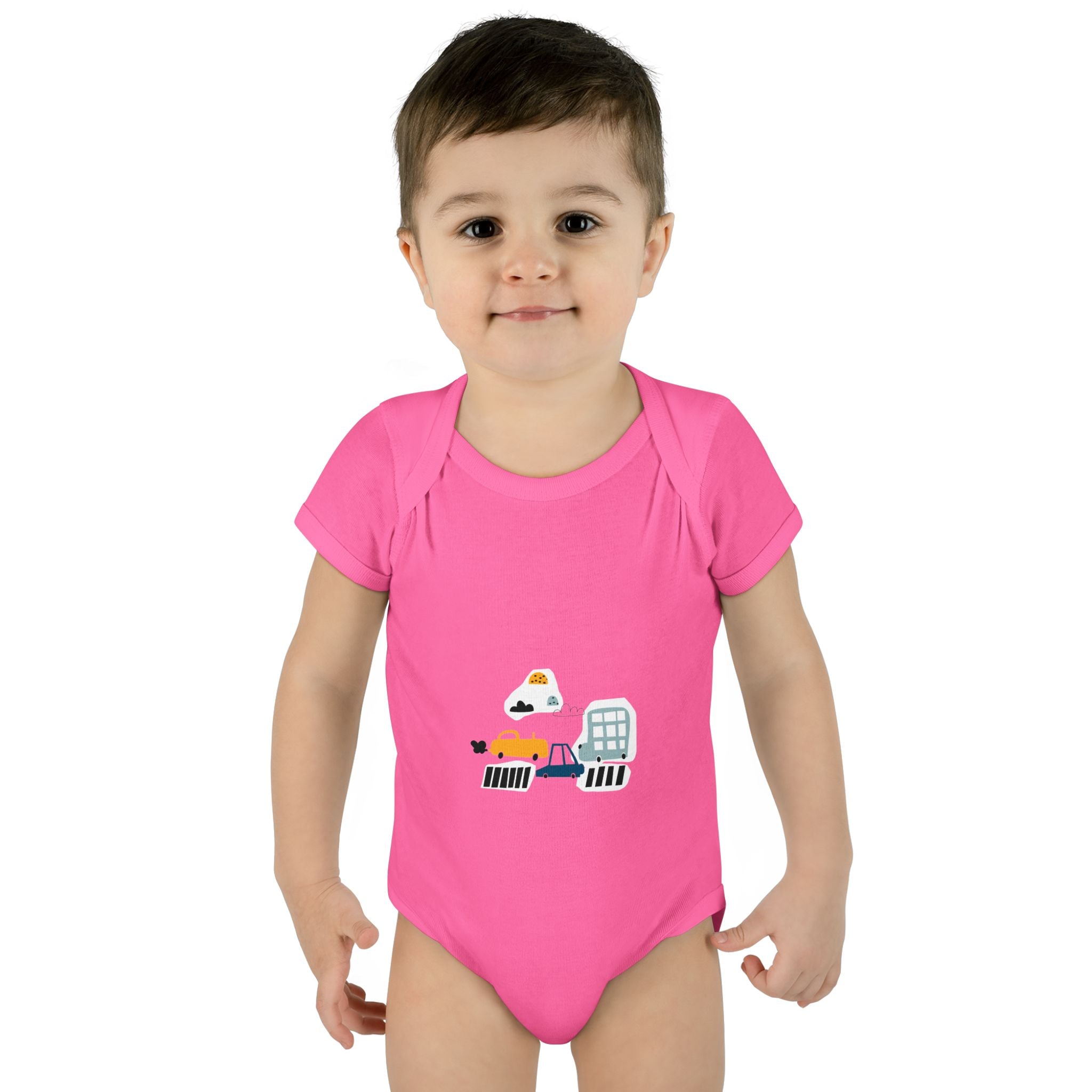 Cute Infant Baby Bodysuit with Adorable Construction Vehicles Dip into Fun, Gift for New Parents, Baby Shower Gift, Everyday Wear, [...]