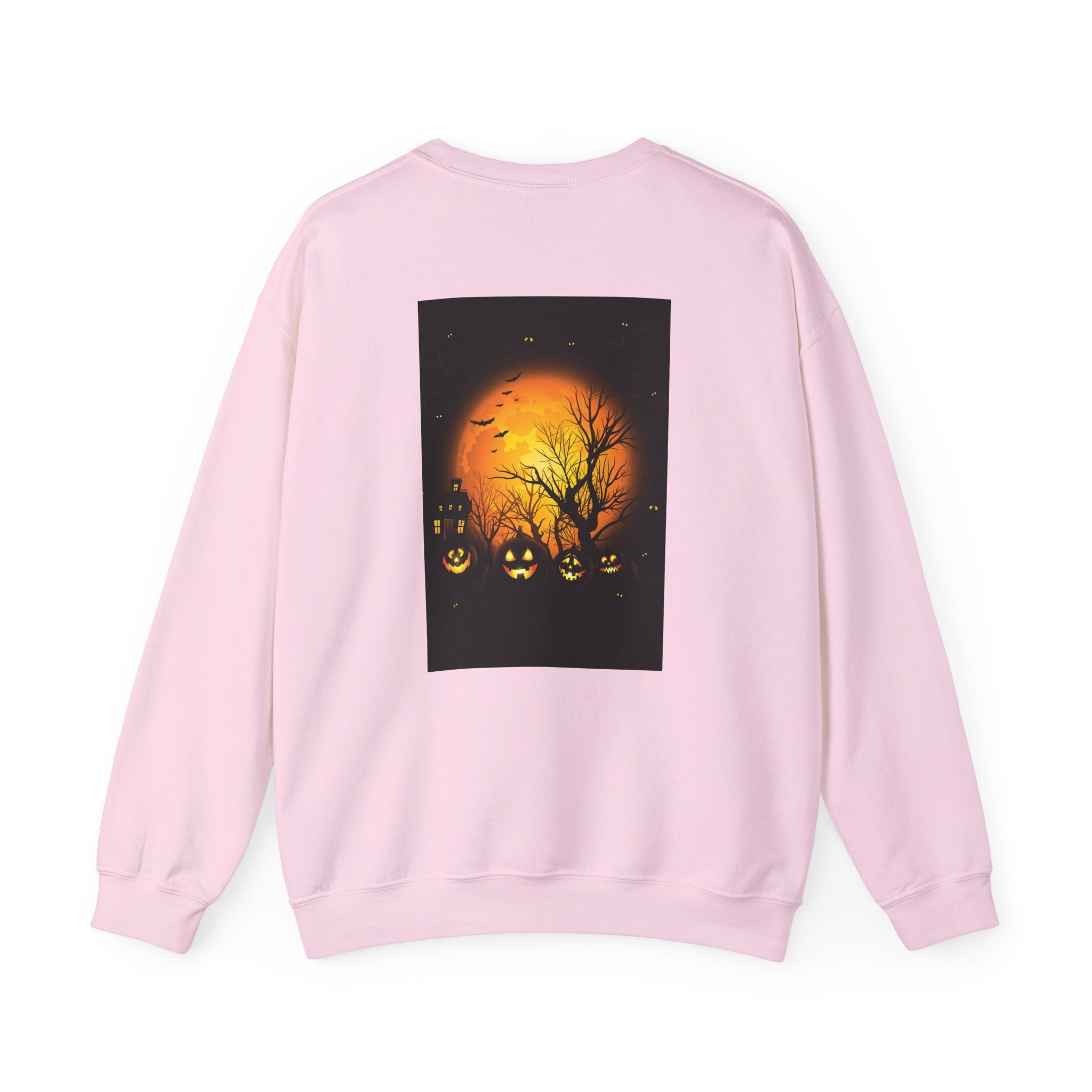 Halloween Pumpkin Crewneck Sweatshirt | Cozy Unisex Fall Fashion, Spooky Apparel, Autumn Layering, Halloween Gift
