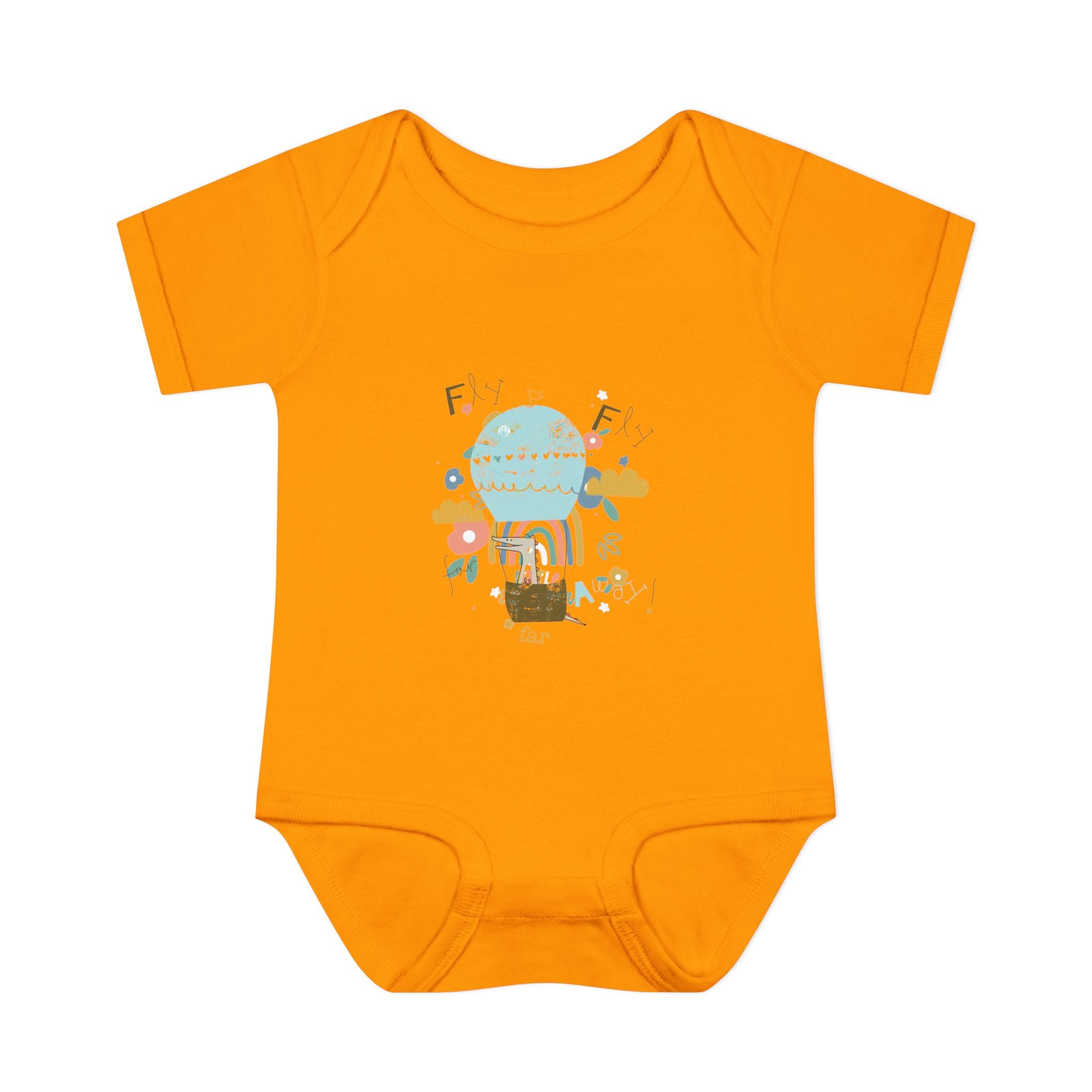 Rainbow and Flowers Infant Bodysuit, Cute Baby Outfit, Baby Shower Gift, Newborn Clothes, Spring Celebration Wear
