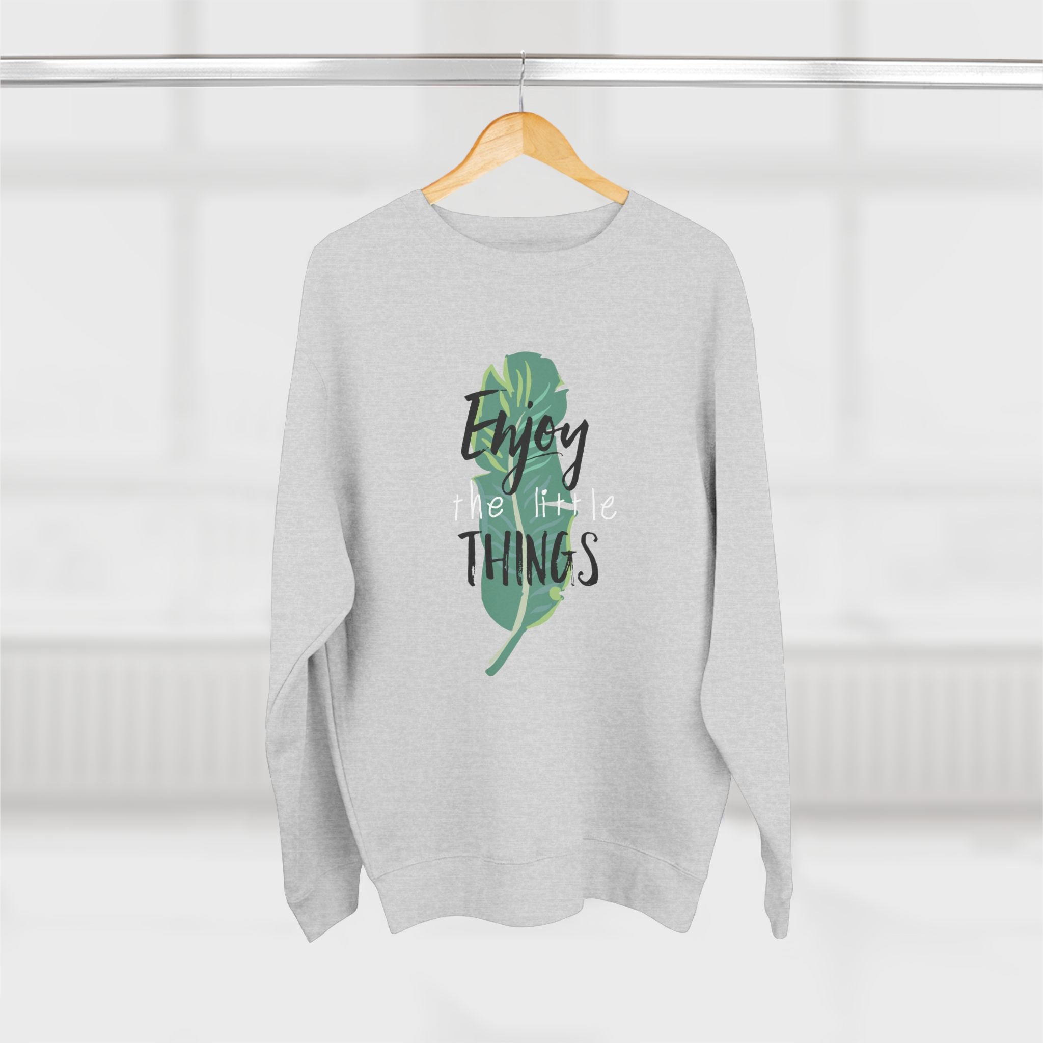 Mens Cozy Crewneck Pullover, Gift for Nature Lovers, Inspirational Apparel, Relaxed Fit Sweatshirt
