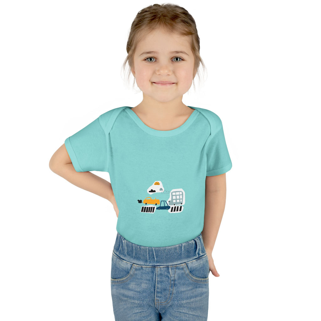 Cute Infant Baby Bodysuit with Adorable Construction Vehicles Dip into Fun, Gift for New Parents, Baby Shower Gift, Everyday Wear, [...]