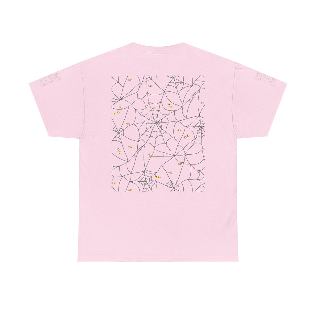 Spooky Spiderweb Tee, Halloween T-Shirt, Unisex Cotton Tee, Fall Fashion, Horror Theme, Scary Gift, Autumn Apparel