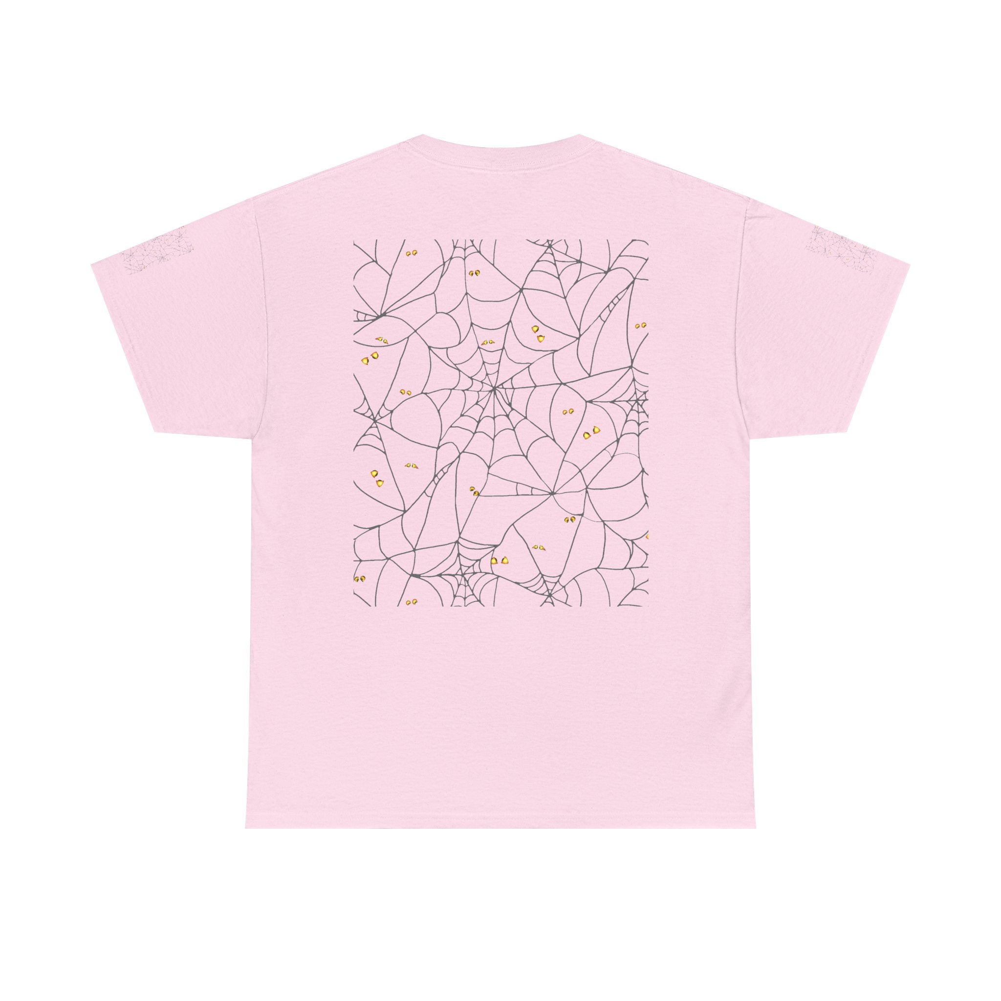 Spooky Spiderweb Tee, Halloween T-Shirt, Unisex Cotton Tee, Fall Fashion, Horror Theme, Scary Gift, Autumn Apparel