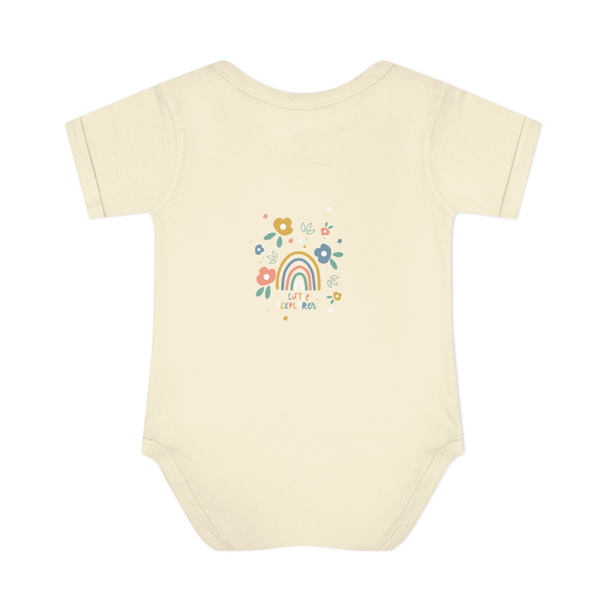 Whimsical Rainbow Baby Bodysuit | Cute Infant Onesie, Floral Baby Clothing, Gift for New Parents, Baby Shower Present, Toddler Outfit