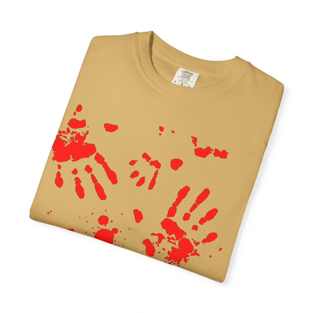 Handprint Art Unisex T-shirt - Unique Grunge Tee, Casual Wear, Gift for Artsy Friends, Home Decor Style, Statement Fashion