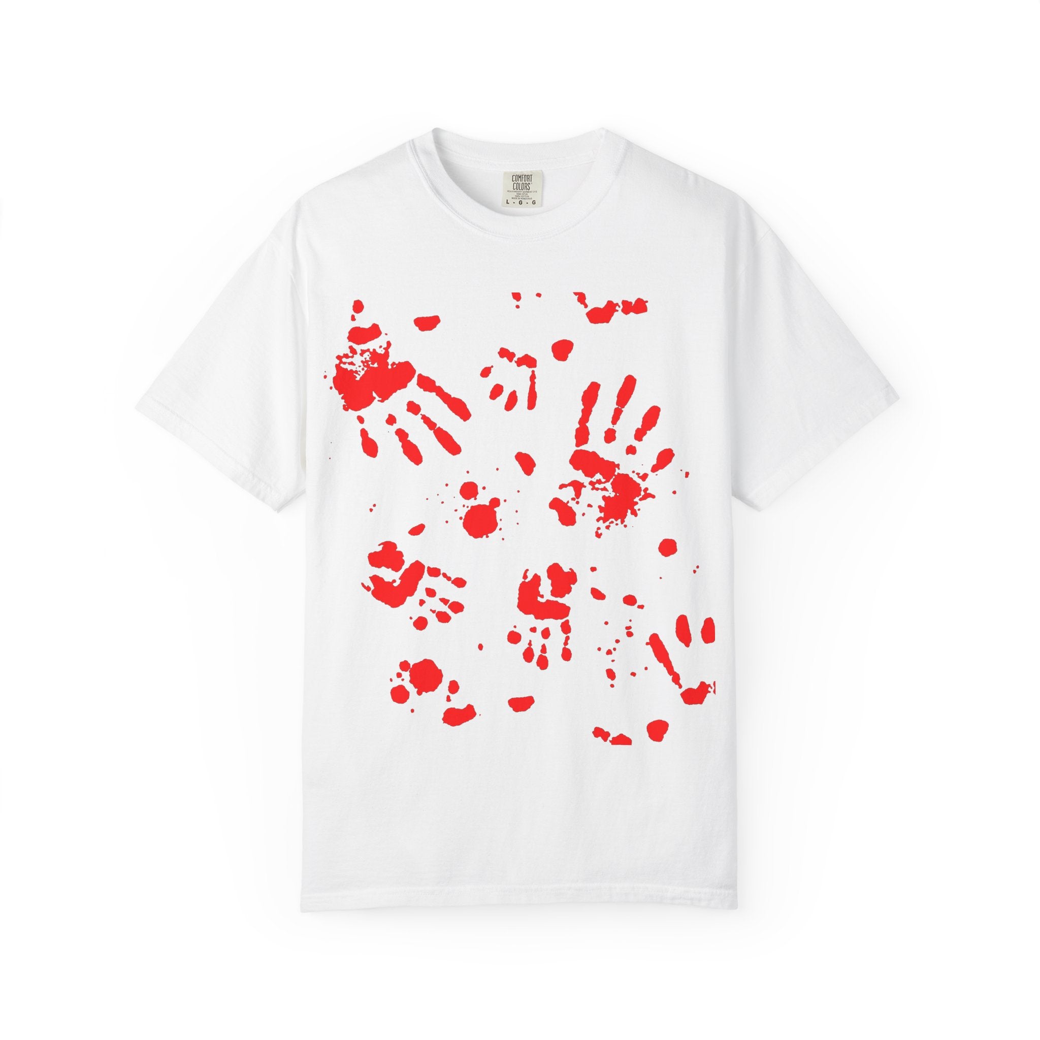 Handprint Art Unisex T-shirt - Unique Grunge Tee, Casual Wear, Gift for Artsy Friends, Home Decor Style, Statement Fashion