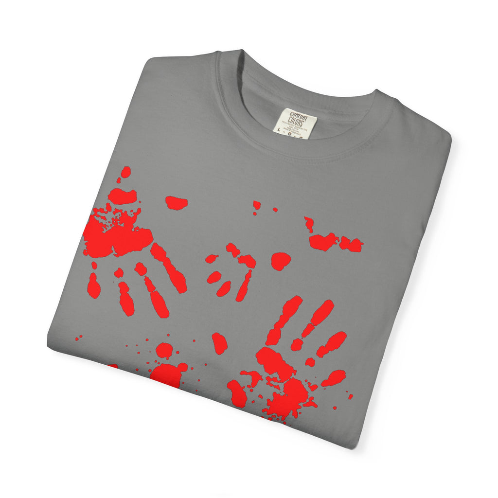 Handprint Art Unisex T-shirt - Unique Grunge Tee, Casual Wear, Gift for Artsy Friends, Home Decor Style, Statement Fashion