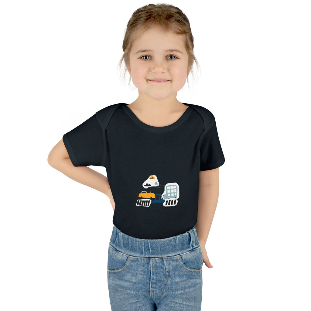 Cute Infant Baby Bodysuit with Adorable Construction Vehicles Dip into Fun, Gift for New Parents, Baby Shower Gift, Everyday Wear, [...]