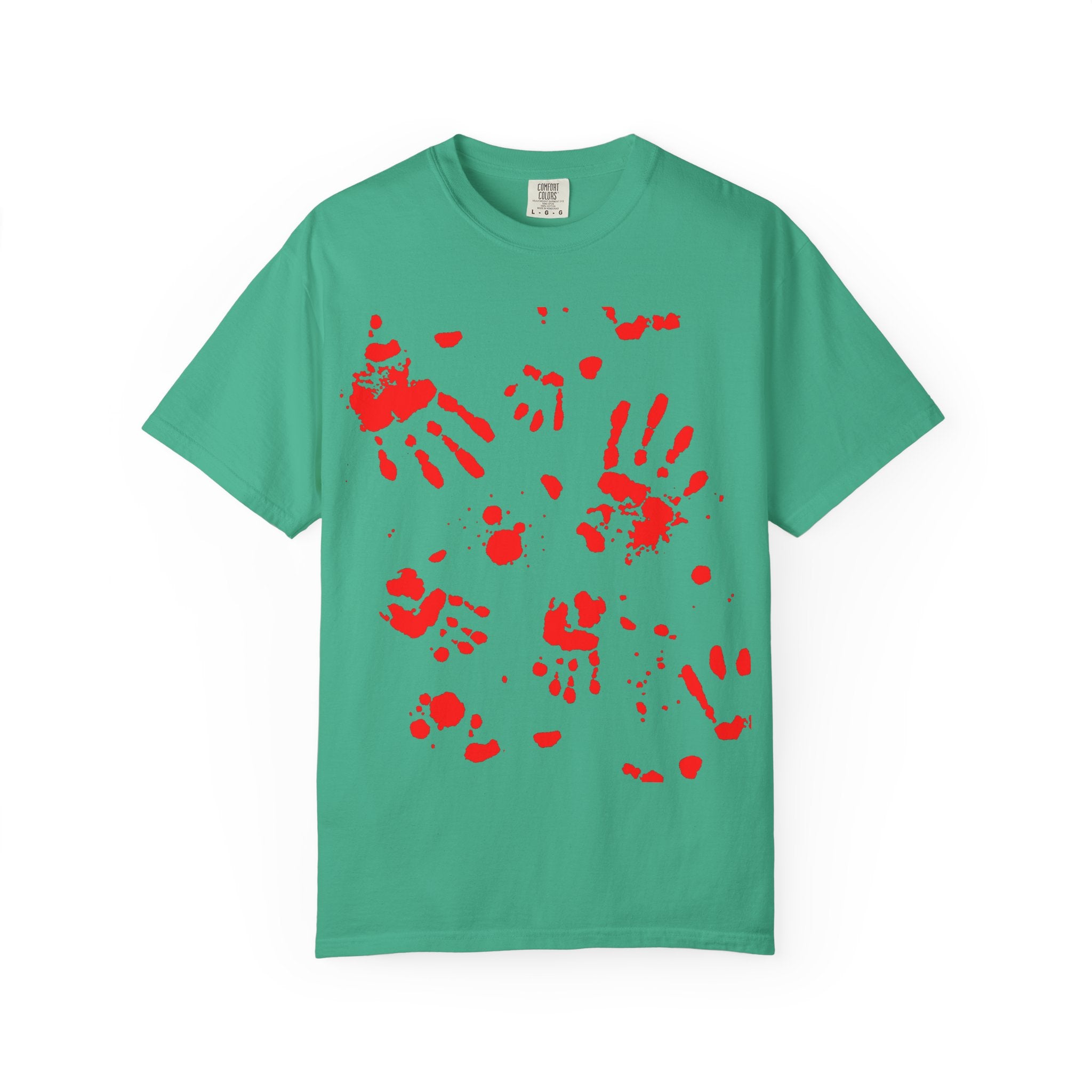Handprint Art Unisex T-shirt - Unique Grunge Tee, Casual Wear, Gift for Artsy Friends, Home Decor Style, Statement Fashion