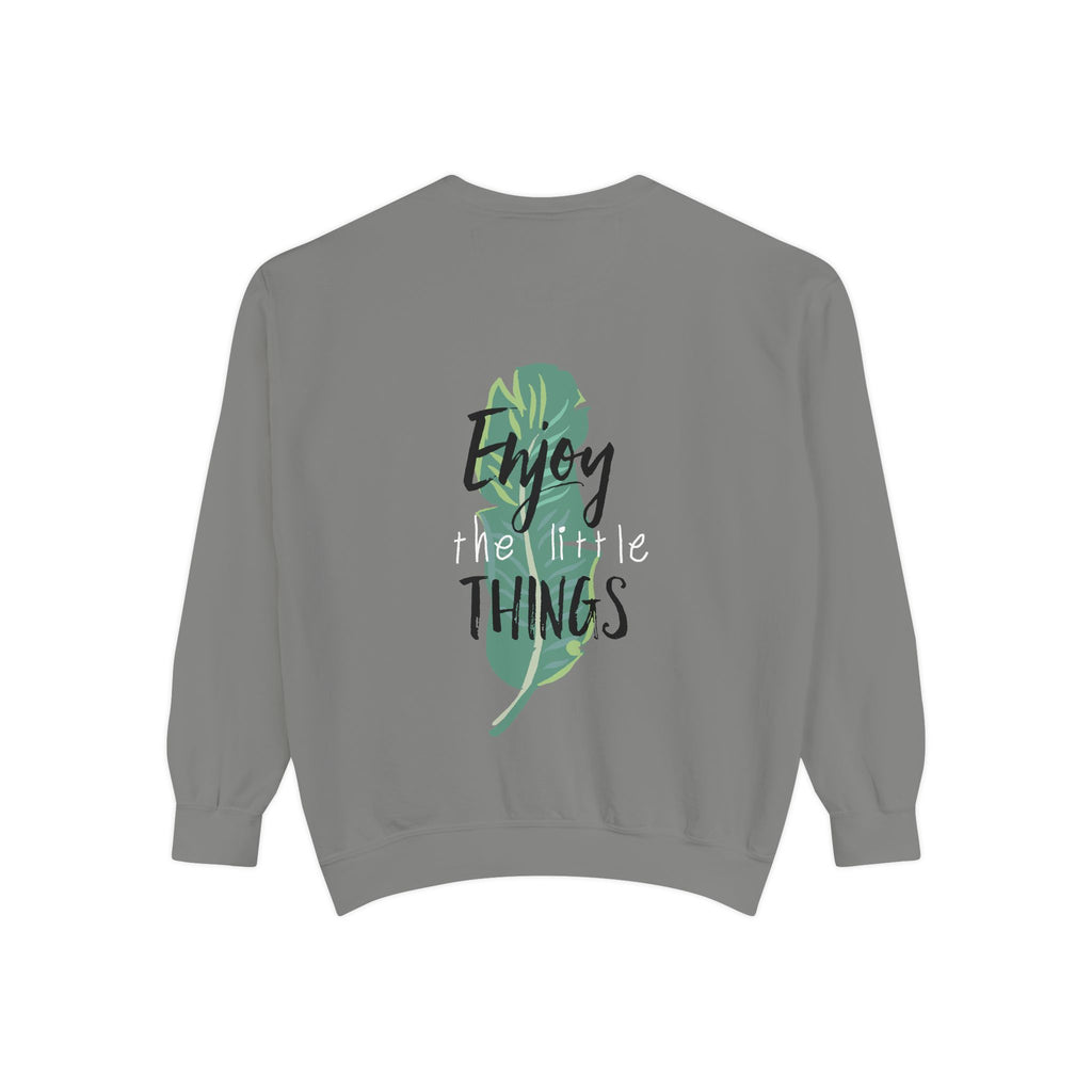 Men Enjoy the Little Things Sweatshirt, Cozy Apparel, Gift for Her, Motivational Fashion, Spring Casual Wear