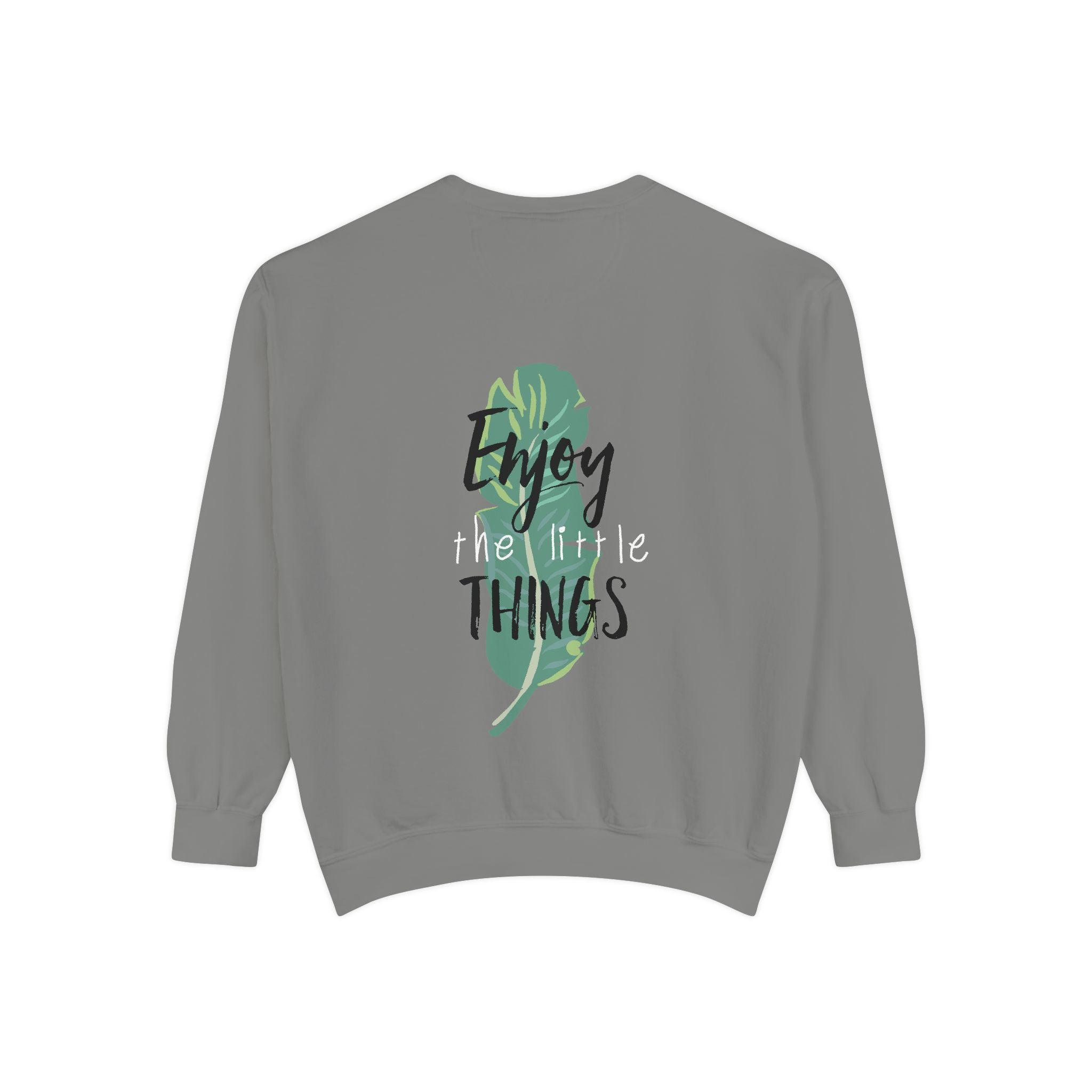 Men Enjoy the Little Things Sweatshirt, Cozy Apparel, Gift for Her, Motivational Fashion, Spring Casual Wear