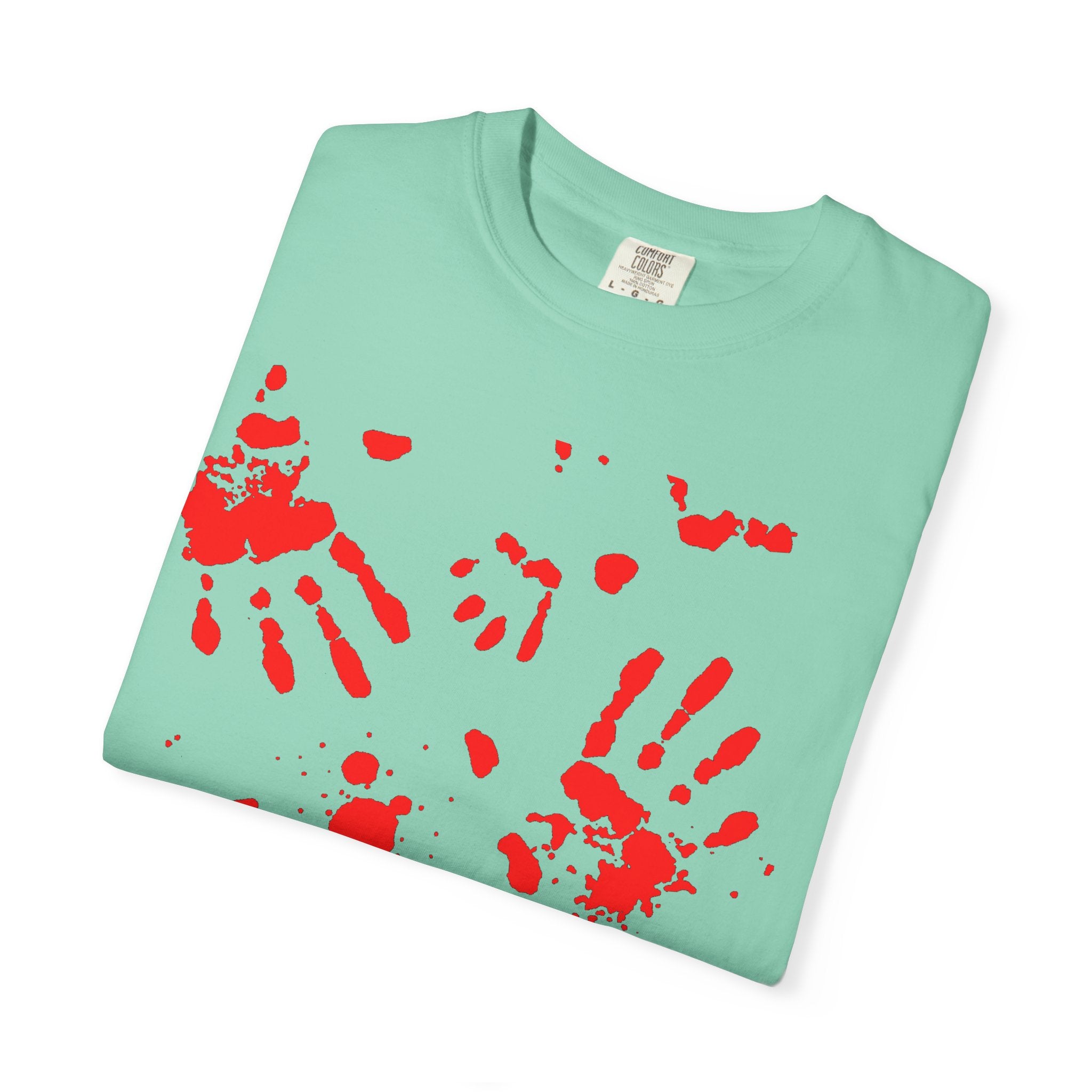 Handprint Art Unisex T-shirt - Unique Grunge Tee, Casual Wear, Gift for Artsy Friends, Home Decor Style, Statement Fashion