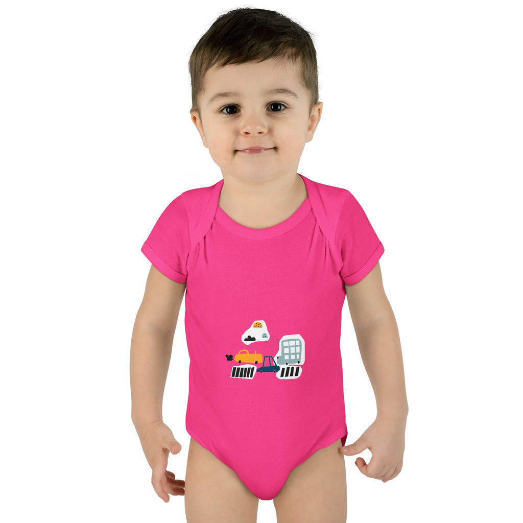 Cute Infant Baby Bodysuit with Adorable Construction Vehicles Dip into Fun, Gift for New Parents, Baby Shower Gift, Everyday Wear, [...]