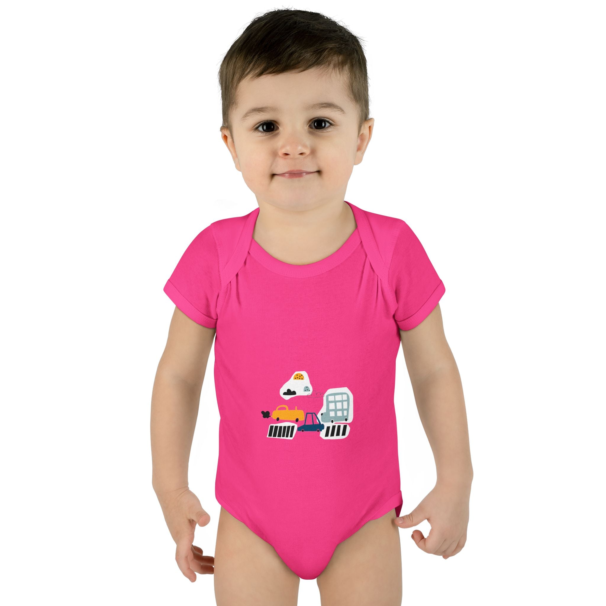 Cute Infant Baby Bodysuit with Adorable Construction Vehicles Dip into Fun, Gift for New Parents, Baby Shower Gift, Everyday Wear, [...]