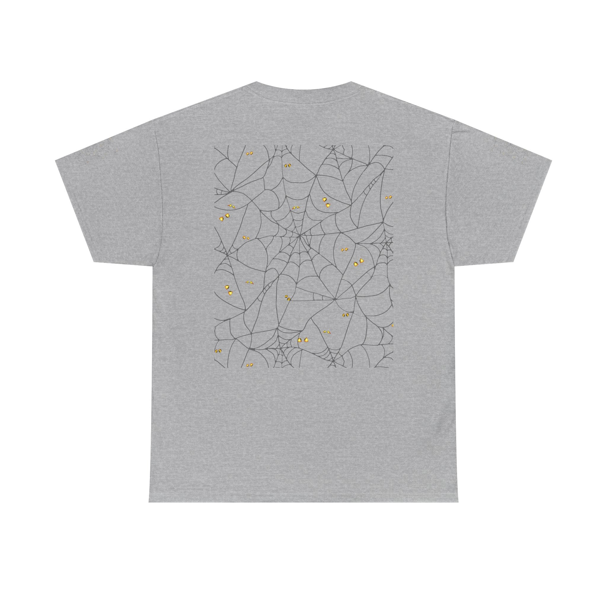 Spooky Spiderweb Tee, Halloween T-Shirt, Unisex Cotton Tee, Fall Fashion, Horror Theme, Scary Gift, Autumn Apparel