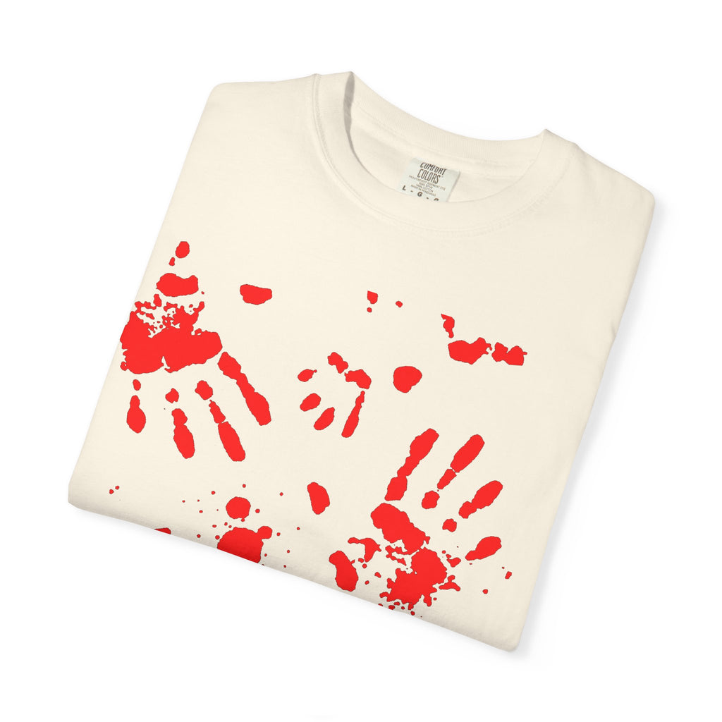 Handprint Art Unisex T-shirt - Unique Grunge Tee, Casual Wear, Gift for Artsy Friends, Home Decor Style, Statement Fashion