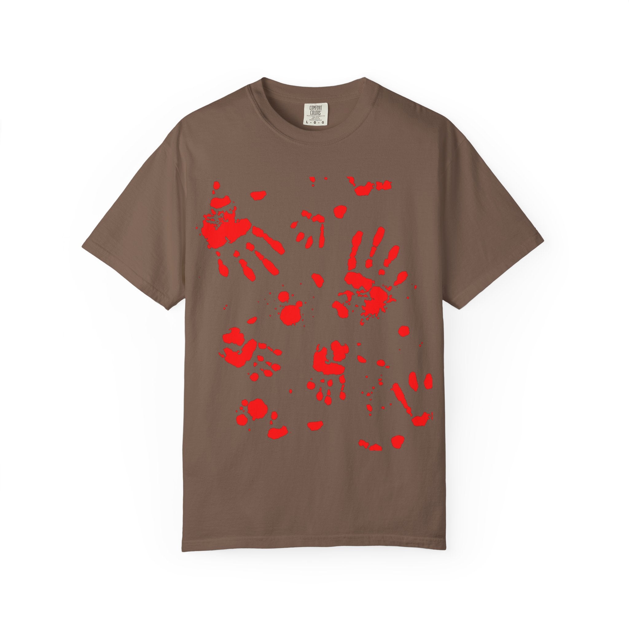 Handprint Art Unisex T-shirt - Unique Grunge Tee, Casual Wear, Gift for Artsy Friends, Home Decor Style, Statement Fashion