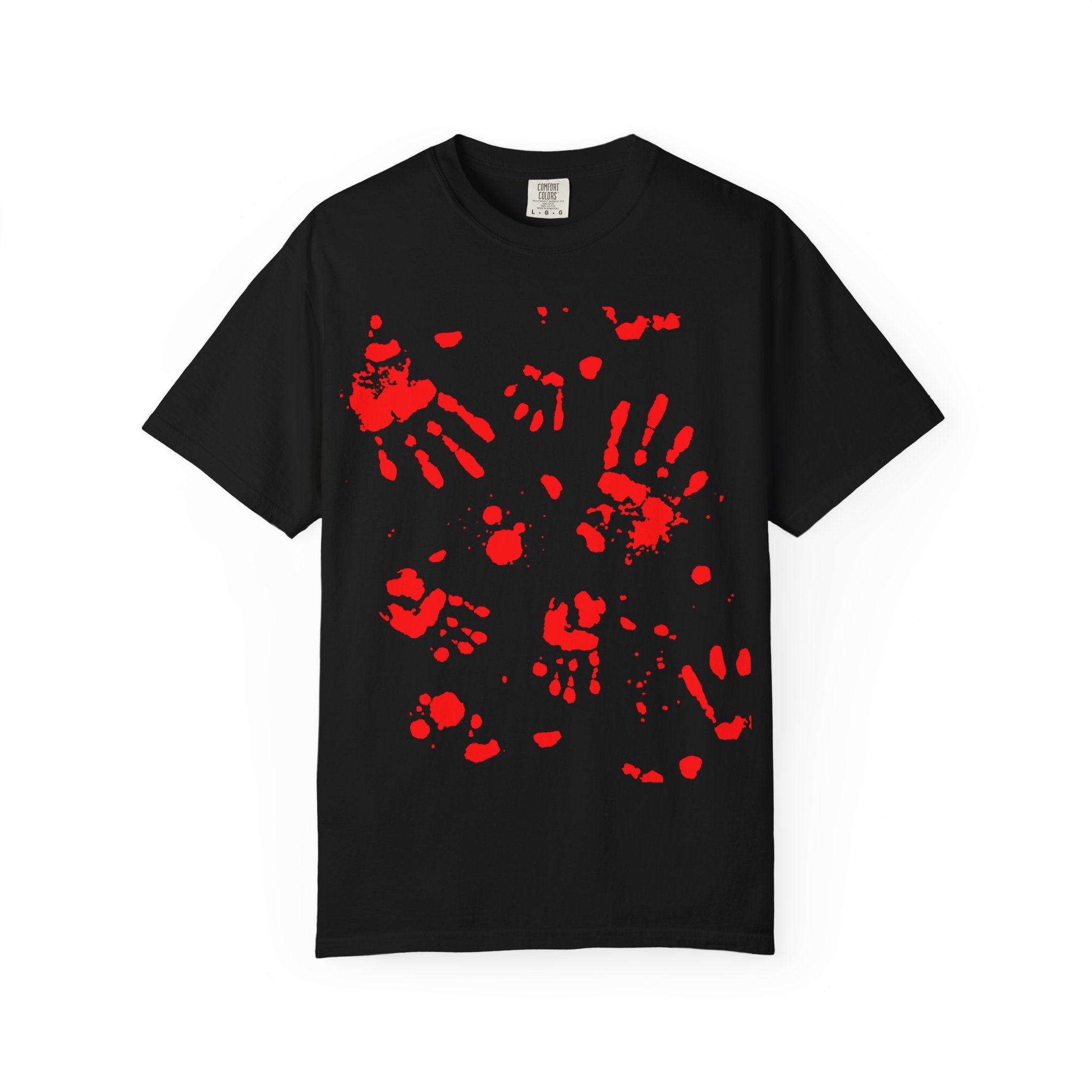 Handprint Art Unisex T-shirt - Unique Grunge Tee, Casual Wear, Gift for Artsy Friends, Home Decor Style, Statement Fashion