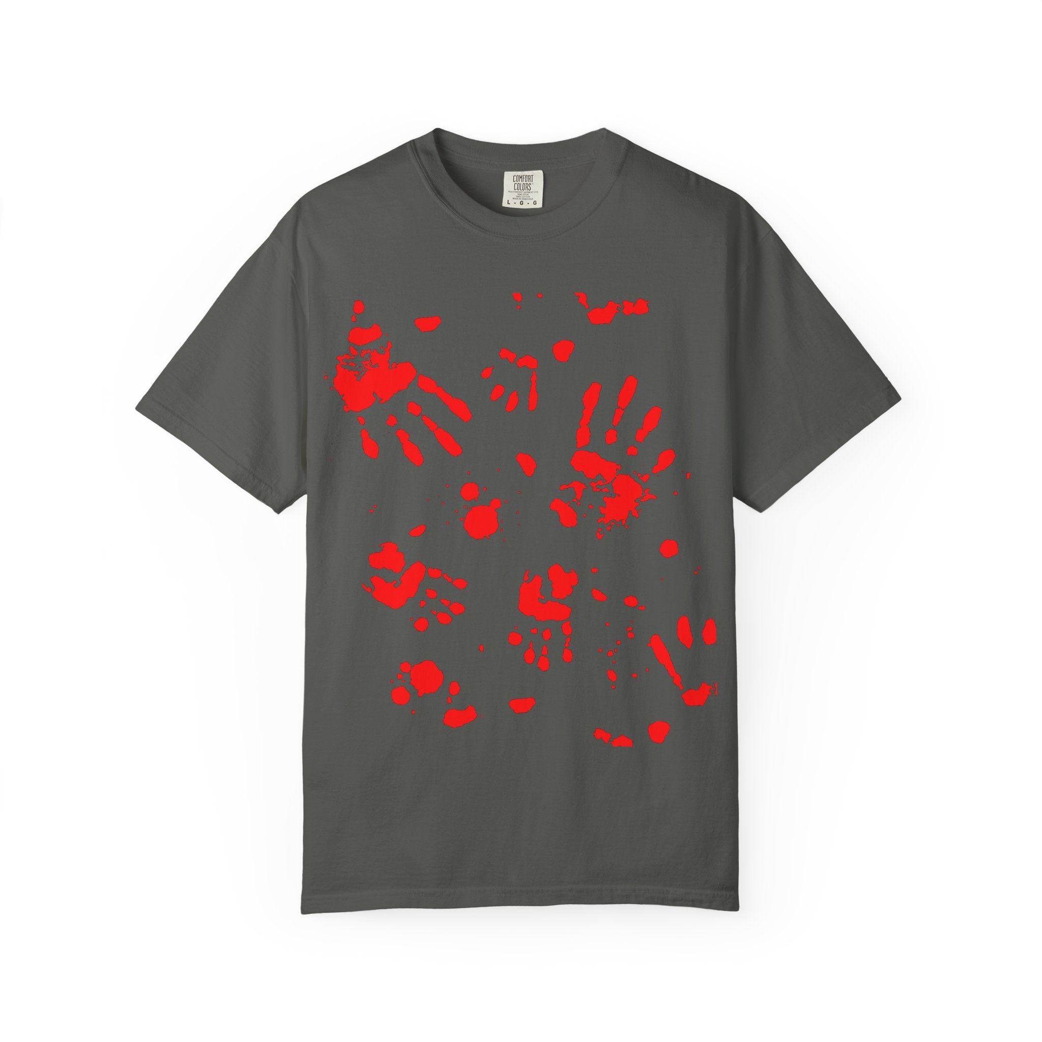 Handprint Art Unisex T-shirt - Unique Grunge Tee, Casual Wear, Gift for Artsy Friends, Home Decor Style, Statement Fashion