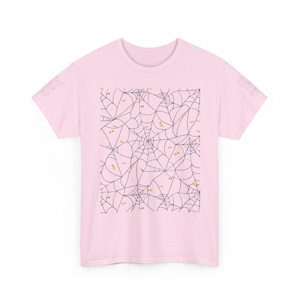 Spooky Spiderweb Tee, Halloween T-Shirt, Unisex Cotton Tee, Fall Fashion, Horror Theme, Scary Gift, Autumn Apparel