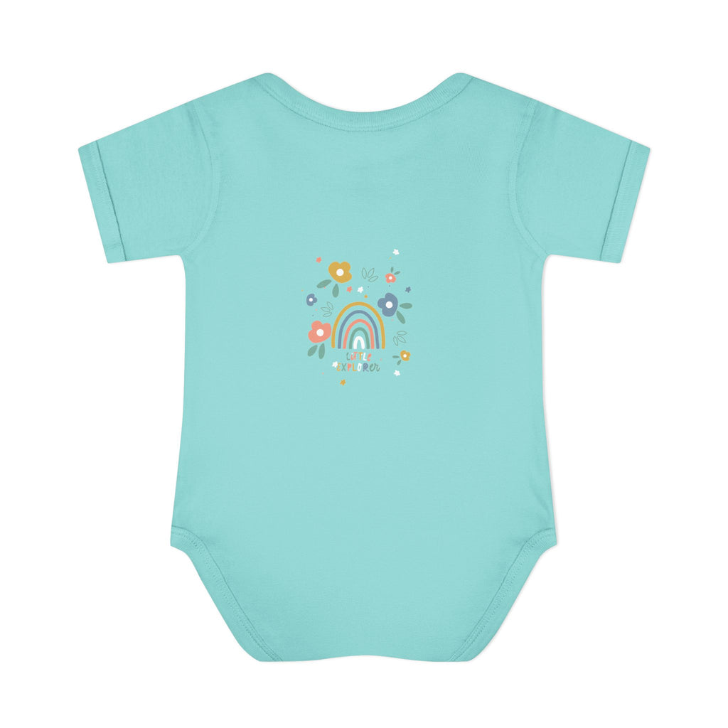 Whimsical Rainbow Baby Bodysuit | Cute Infant Onesie, Floral Baby Clothing, Gift for New Parents, Baby Shower Present, Toddler Outfit