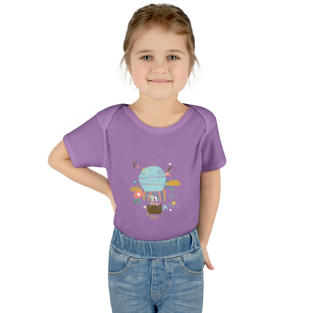 Rainbow and Flowers Infant Bodysuit, Cute Baby Outfit, Baby Shower Gift, Newborn Clothes, Spring Celebration Wear