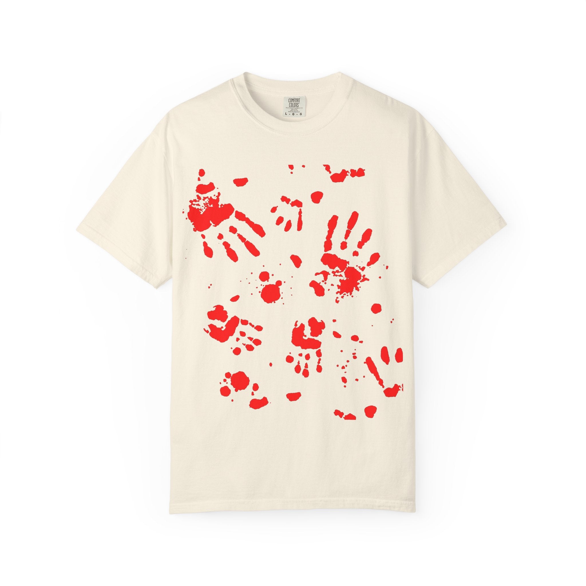 Handprint Art Unisex T-shirt - Unique Grunge Tee, Casual Wear, Gift for Artsy Friends, Home Decor Style, Statement Fashion