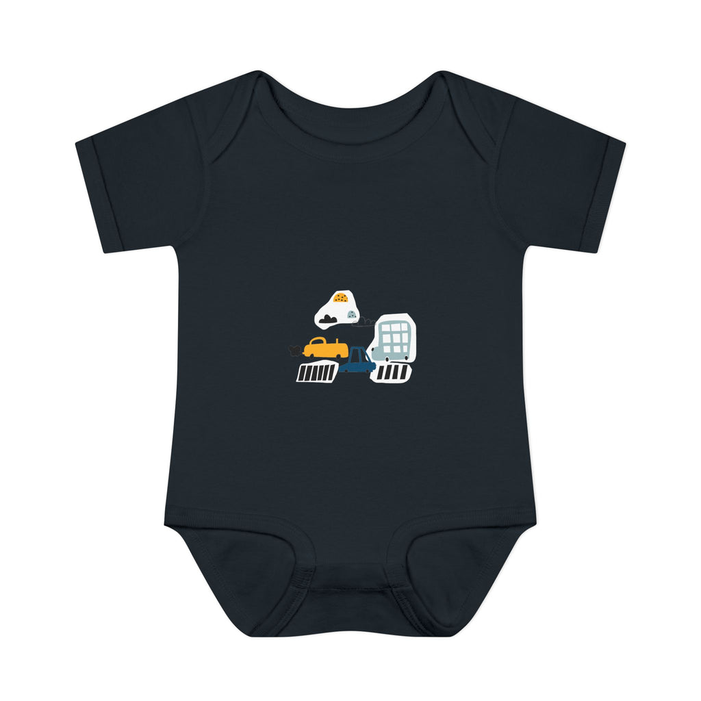 Cute Infant Baby Bodysuit with Adorable Construction Vehicles Dip into Fun, Gift for New Parents, Baby Shower Gift, Everyday Wear, [...]