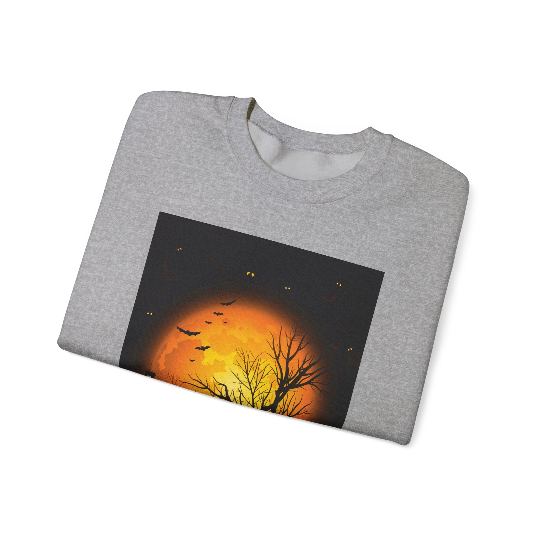 Halloween Pumpkin Crewneck Sweatshirt | Cozy Unisex Fall Fashion, Spooky Apparel, Autumn Layering, Halloween Gift