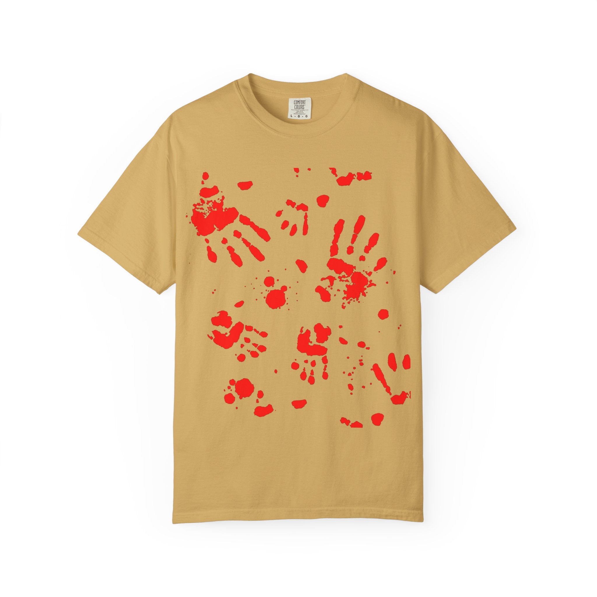 Handprint Art Unisex T-shirt - Unique Grunge Tee, Casual Wear, Gift for Artsy Friends, Home Decor Style, Statement Fashion