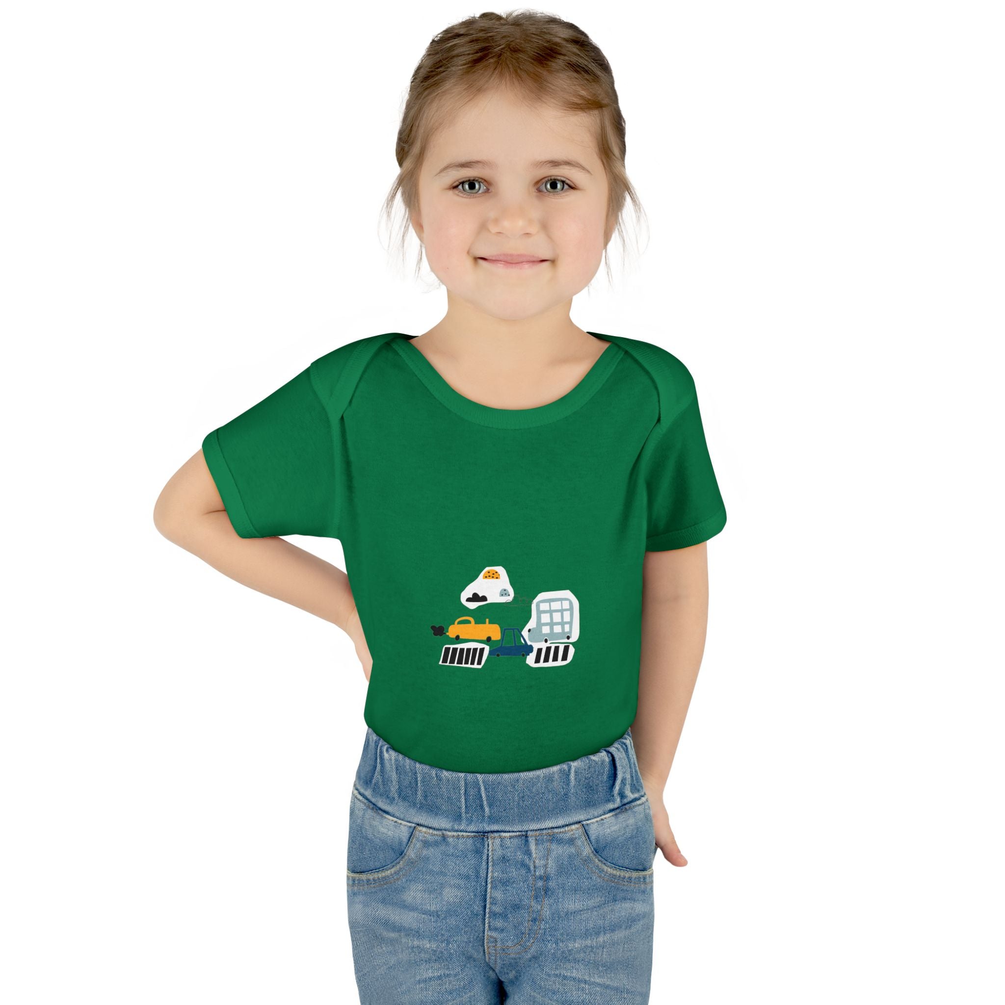 Cute Infant Baby Bodysuit with Adorable Construction Vehicles Dip into Fun, Gift for New Parents, Baby Shower Gift, Everyday Wear, [...]